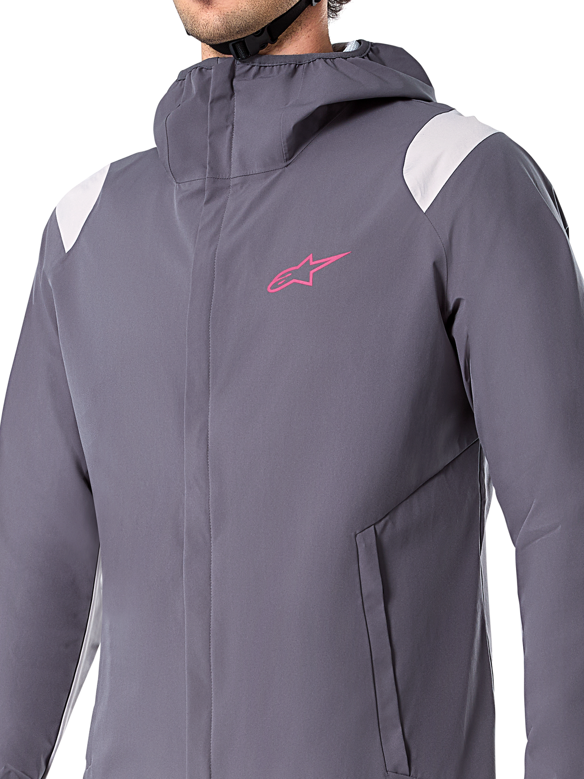 Alpinestars A-Dura Regenjacke, Mountainbike-Regenjacke, Dark Titanium Grau, Design mit Kapuze, lange Ärmel, Performance-Wetterschutz für Offroad-Radsport