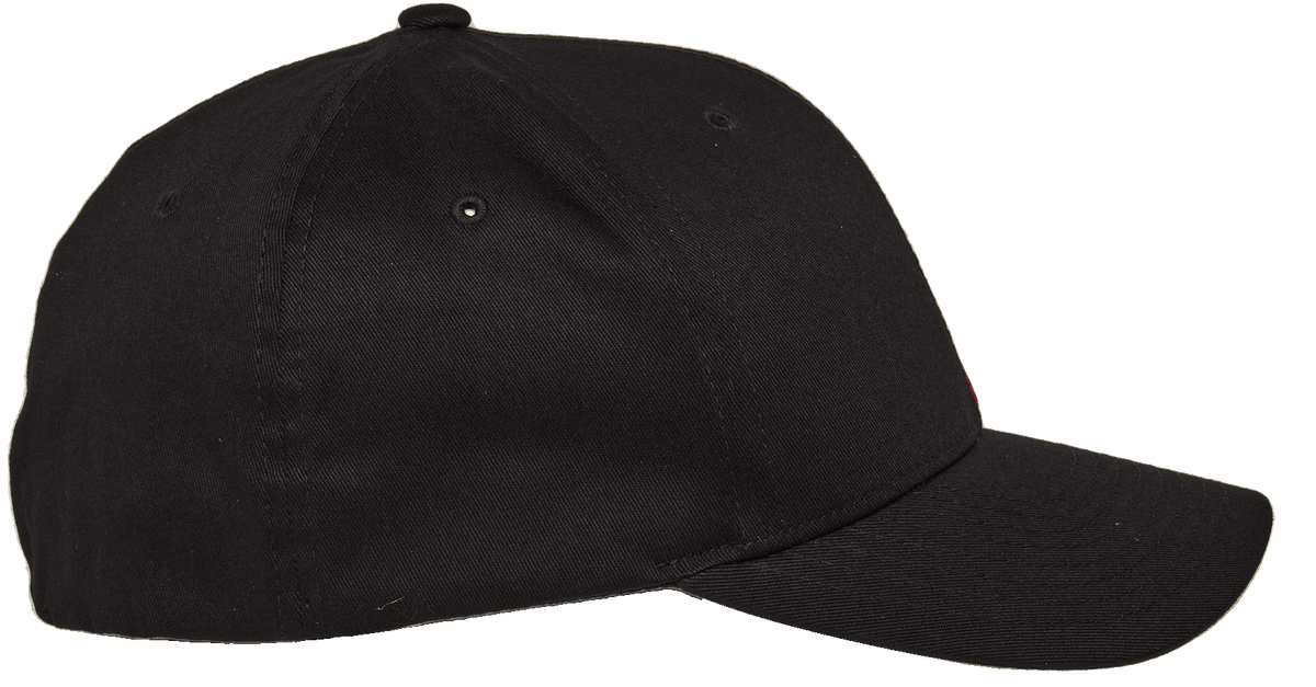 Alpinestars Corp Shift 2 Curved Brim, Baseball Cap, Black, side view profile, curved brim, structured crown with eyelets, casual motorsport-inspired headwear