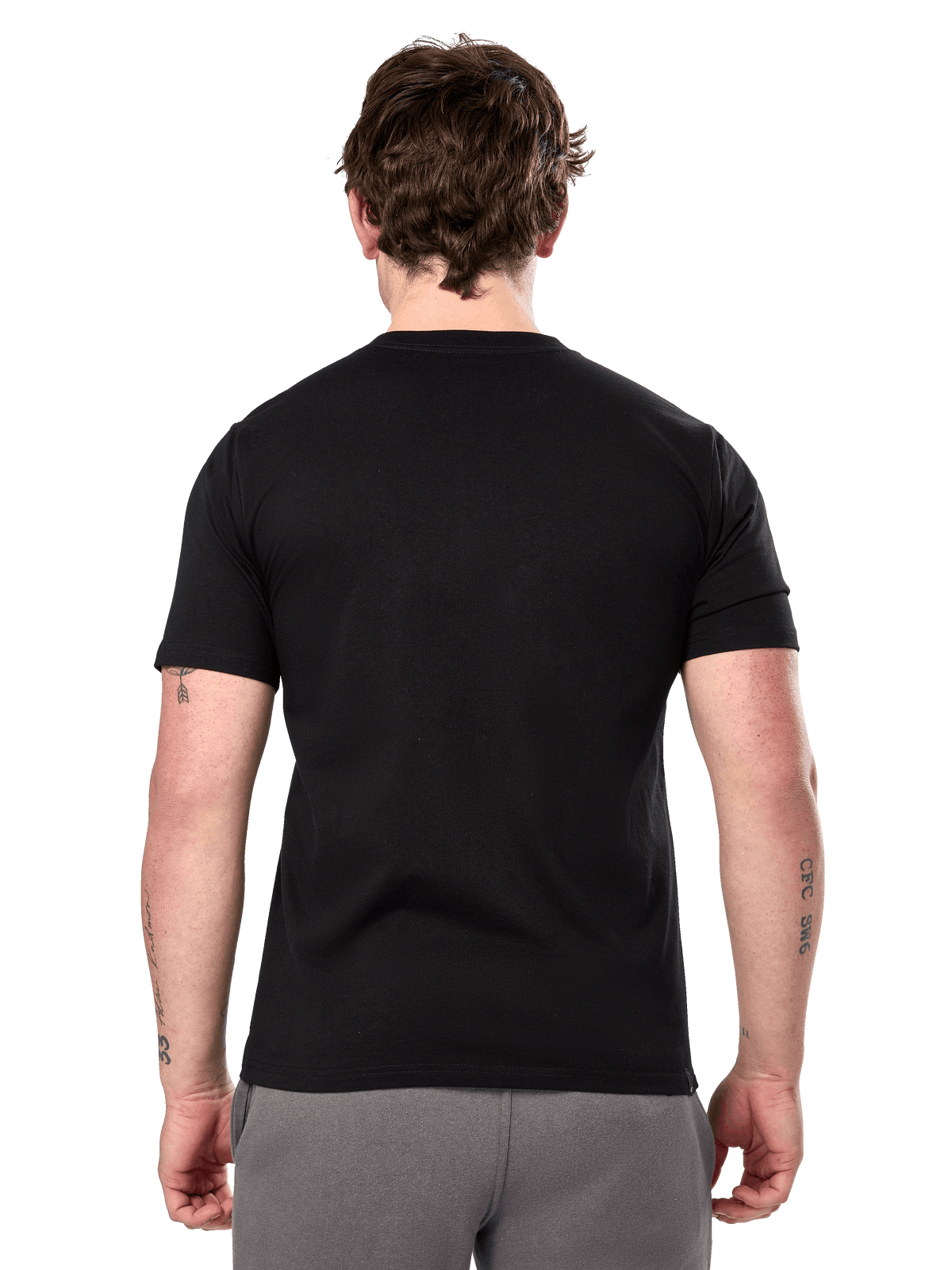 Alpinestars Prevail CSF T-Shirt, Kurzarm-T-Shirt, Schwarz, Rückansicht mit schlichtem Design, lässige Motorsport-Streetwear