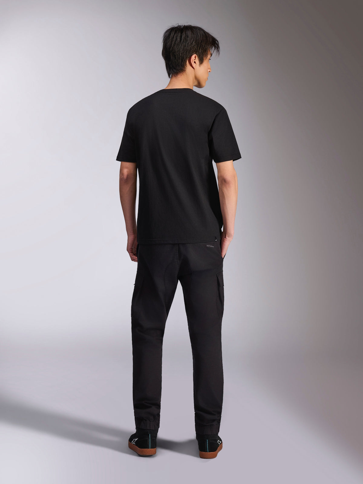 Alpinestars Alter Oversized CSF Tee, Short Sleeve T-Shirt, Black, Back view, oversized fit, casual motorsport-inspired streetwear