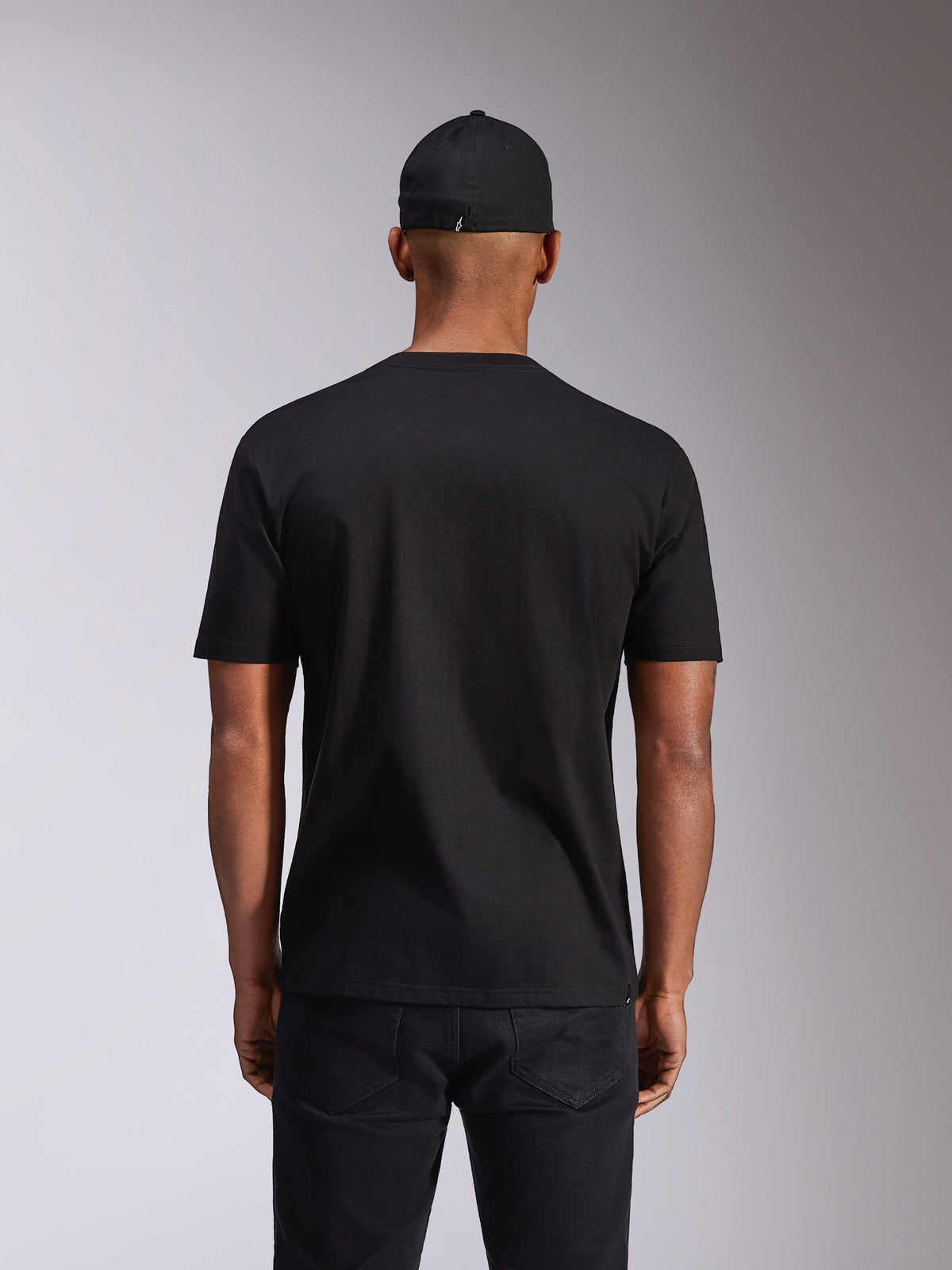Alpinestars Plate CSF Tee, Short Sleeve T-Shirt, Black, Back View, Casual Motorsport Sportswear