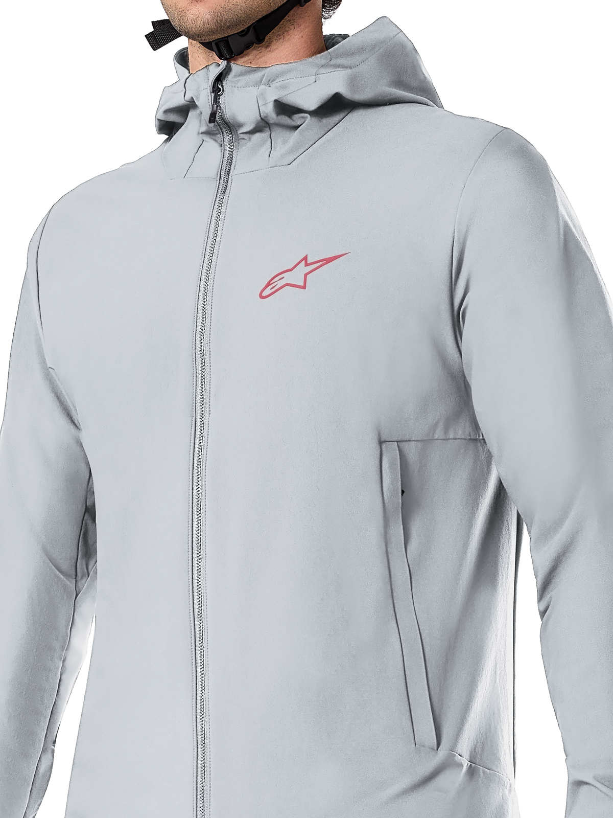 Alpinestars A-Dura Thermojacke, Fahrradjacke, Titanium Grau, mit fleecegefütterter Kapuze und Reißverschlusstaschen, leichte PrimaLoft-Isolierung für Mountainbiken und Offroad-Fahrten bei kaltem Wetter