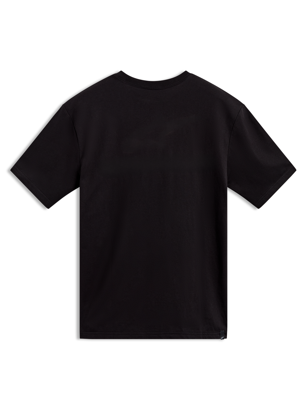 Alpinestars P1 CSF Kurzarm-T-Shirt, schwarzes Performance-Sport-T-Shirt, Rückansicht mit schlichtem Design.