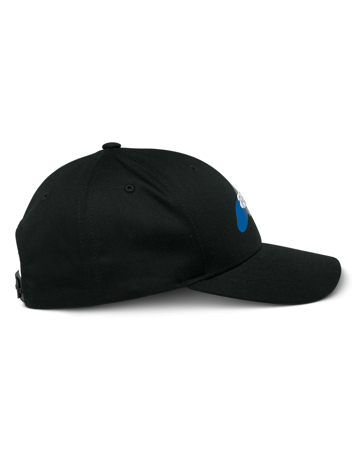 Alpinestars Profile Kappe, Seitenansicht, Schwarz, gebogener Schirm mit strukturierter Krone, Snapback-Verschluss, lässige, vom Motorsport inspirierte Kopfbedeckung