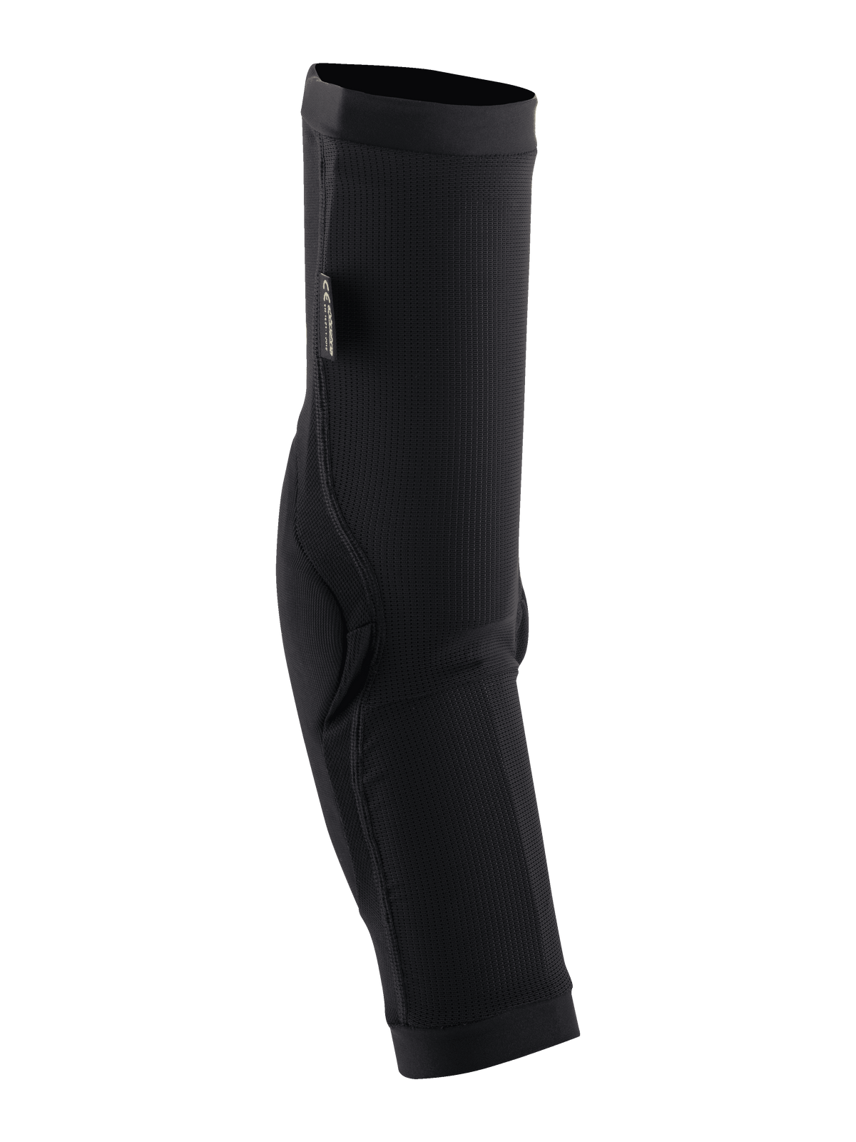 Alpinestars Paragon Plus Ellbogenprotektoren, Schwarz, Slip-on-Mountainbike-Ellbogenschützer mit atmungsaktiver Mesh-Hülle und verstärkter Polsterung für Offroad-Schutz.