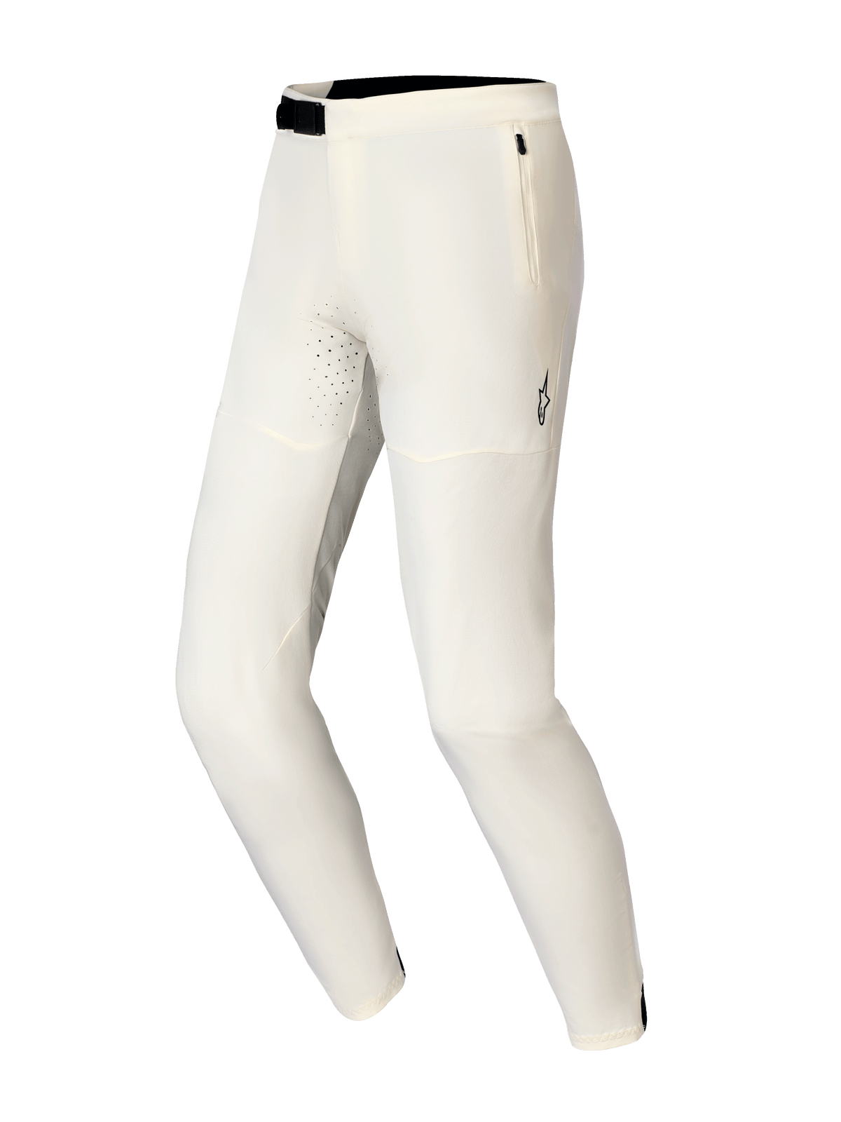 Alpinestars A-Aria Elite Hose, Mountainbike-Hose, Ecru, mit schwarzem Magnetverschluss, Seitentasche mit Reißverschluss und lasergeschnittenen Belüftungslöchern, leistungsorientiertes Design für den Offroad-Radsport