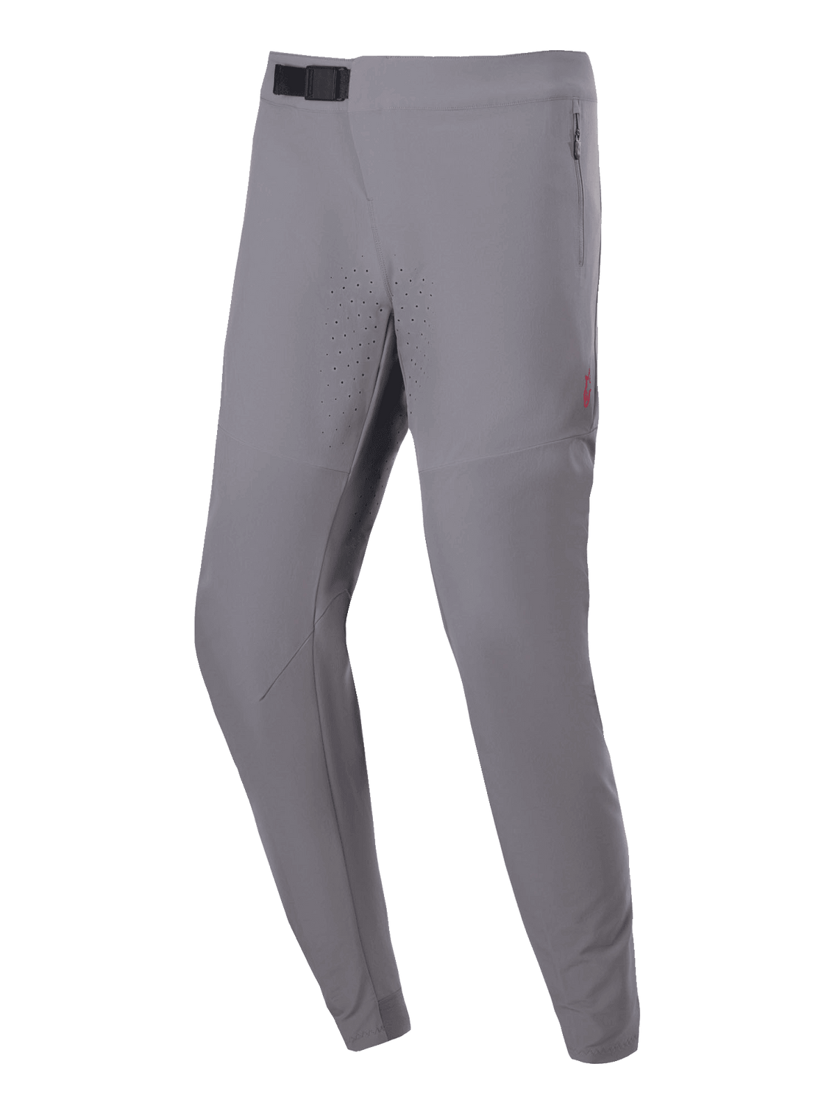 Alpinestars A-Aria Elite Hose, MTB-Radhose, Dunkelgrau, mit lasergeschnittenen Perforationen an den Oberschenkeln, schwarzem Magnetverschluss an der Taille und seitlichen Reißverschlusstaschen, Performance-Passform für Offroad-Trailriding