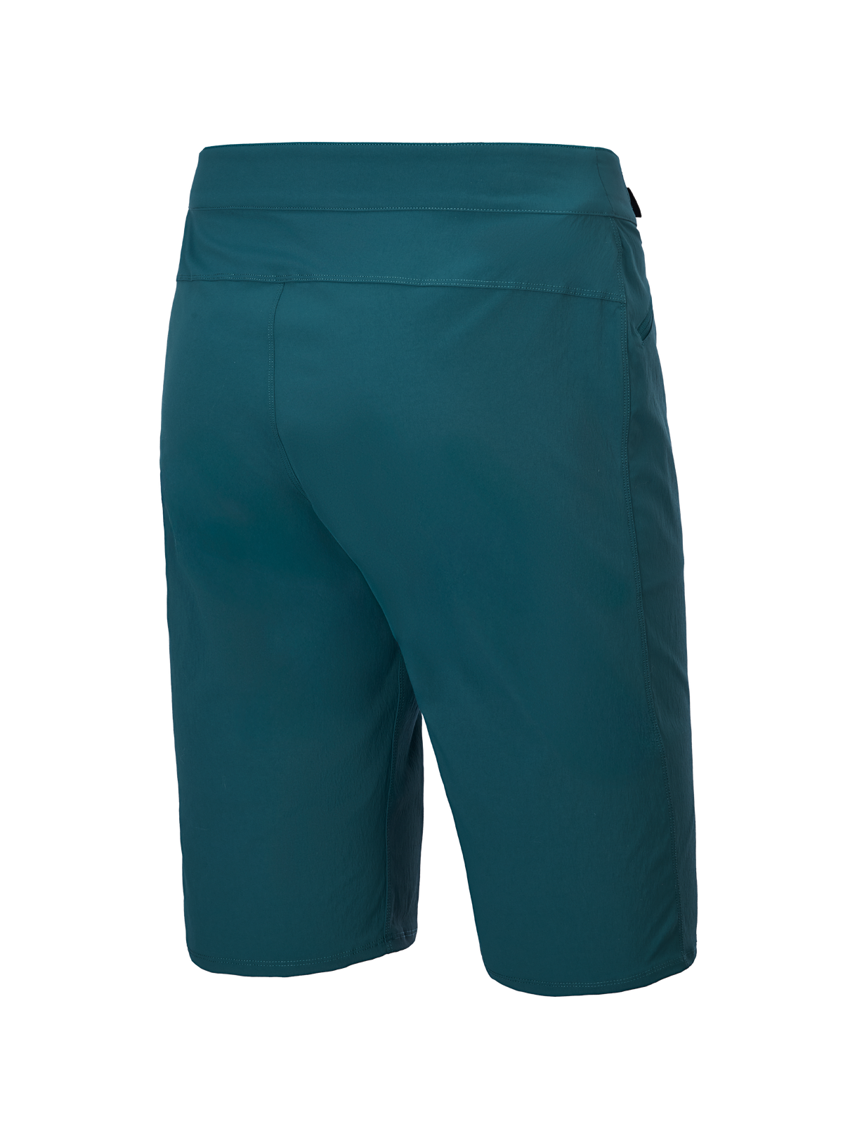Alpinestars A-Dura Shorts, Mountainbike-Shorts, Dark Pine, Rückansicht mit schlichtem Design und strapazierfähigem 2-Wege-Stretch-Material, reguläre Passform für MTB-Fahrten