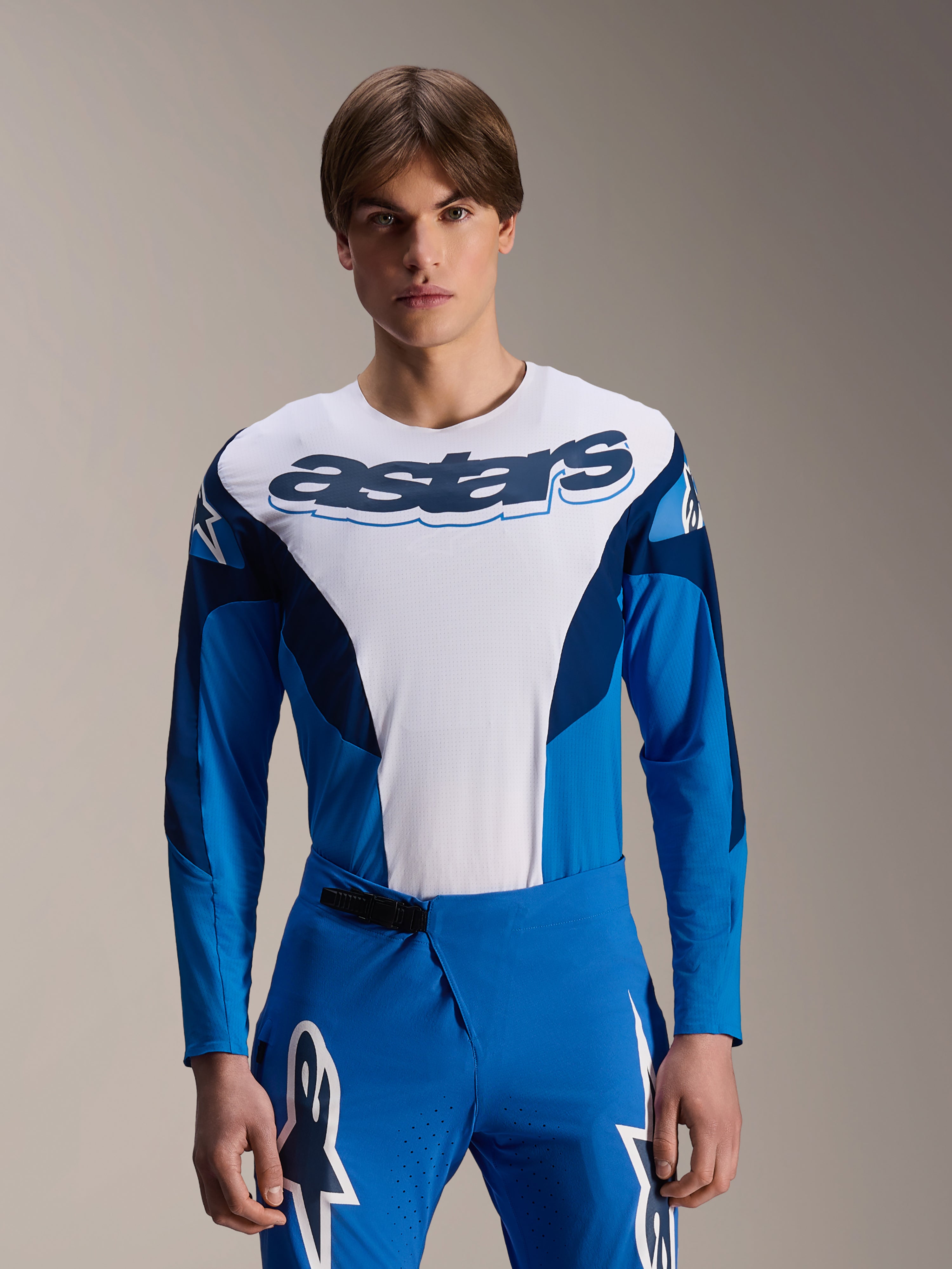 A-Supra Melt Jersey - Long Sleeve - BLUE MTB Jerseys A-Supra Melt Jersey - Long Sleeve - BLUE MTB Jerseys