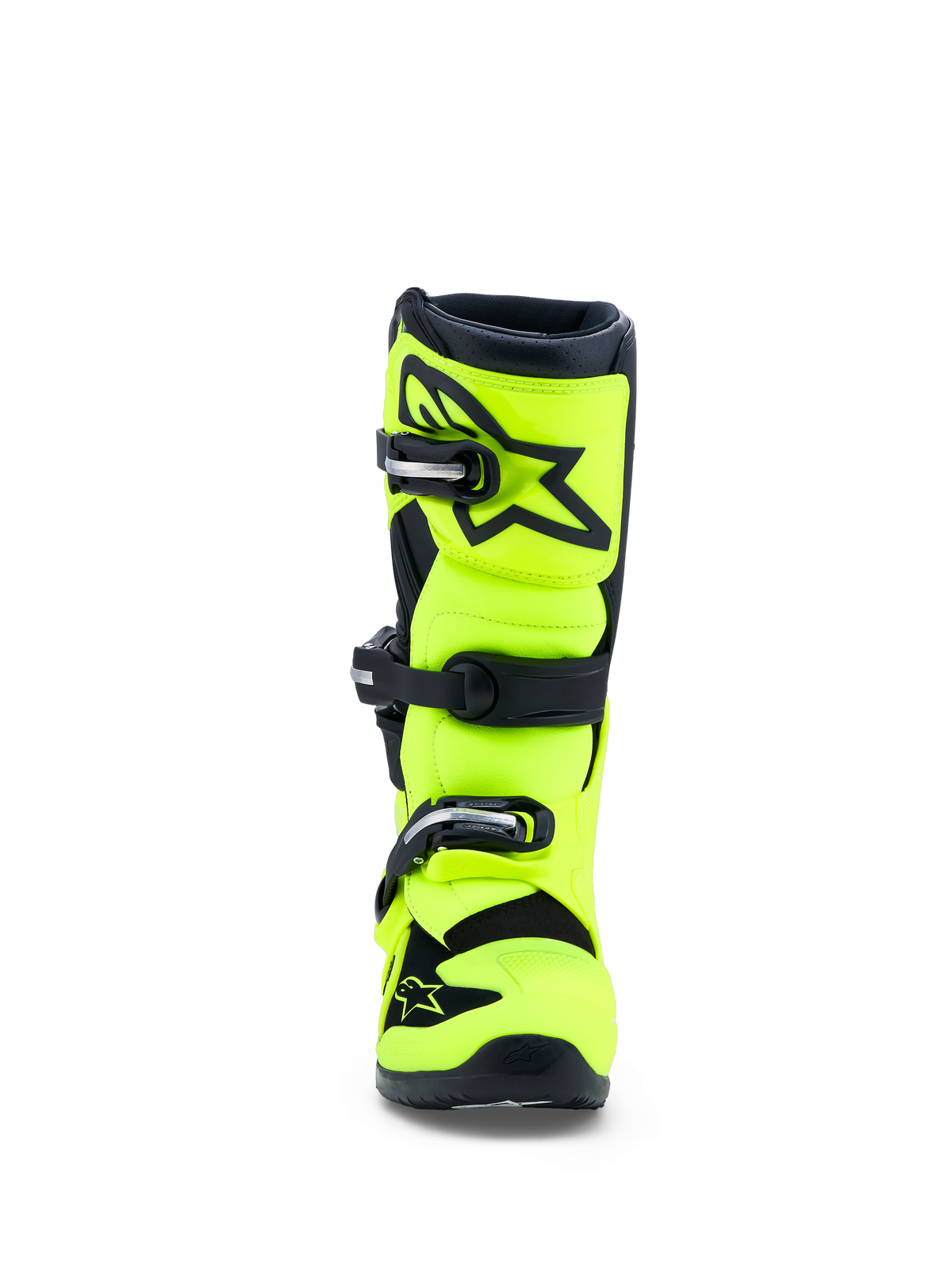 Alpinestars Tech 7S Jugend-Stiefel, Motocross-Stiefel für Kinder, Fluogelb und Schwarz, CE-zertifiziert mit TPU-Schienbeinschutz für Offroad-Performance