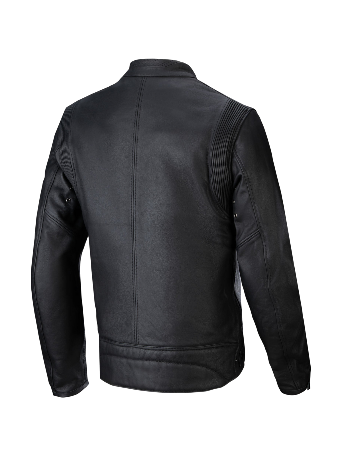 Alpinestars Dyno Leather Jacket, Urban Road Motorcycle Jacket, Men, Black, Bovine Leather, Back View.