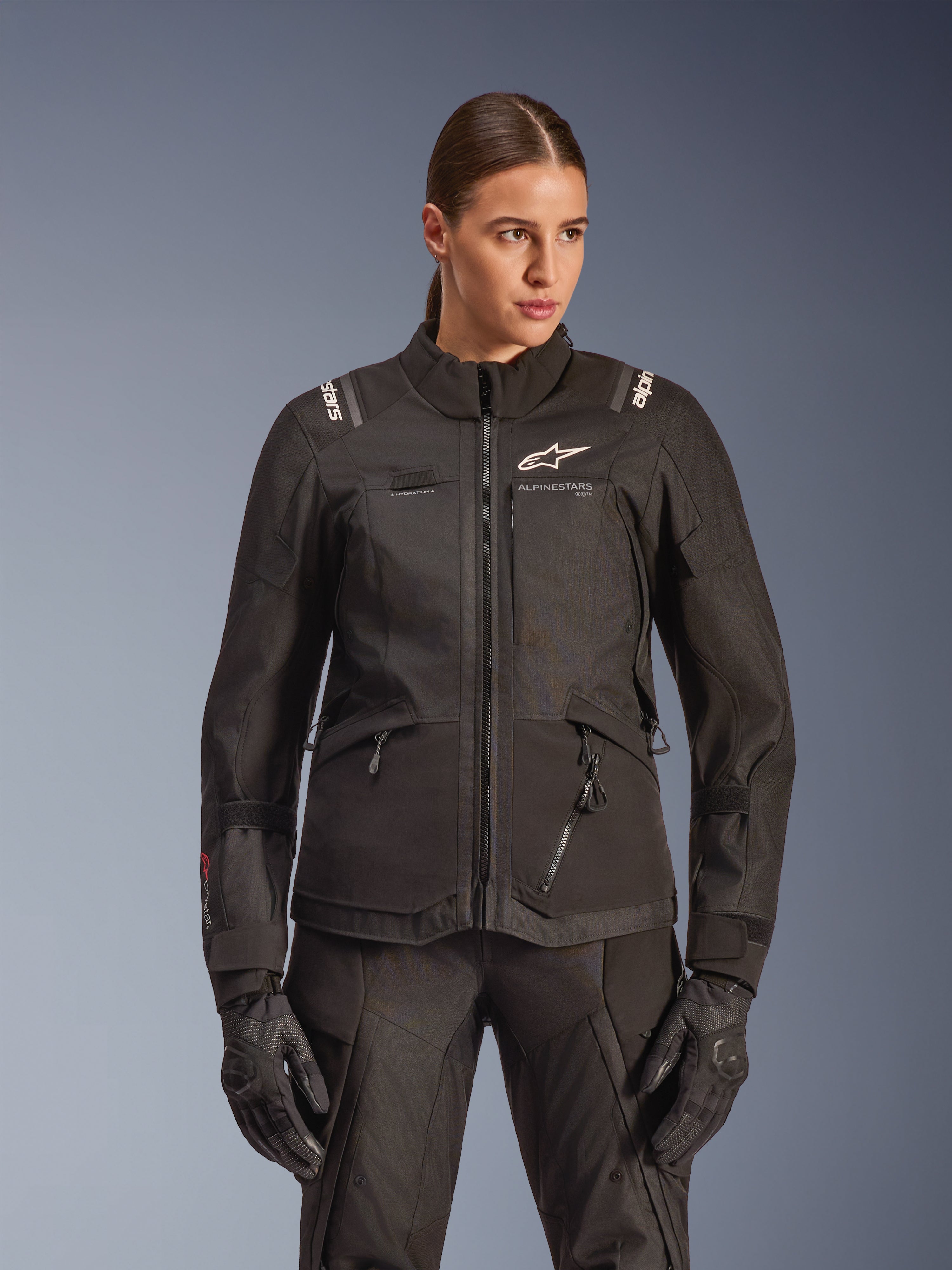 Stella Andes V4 Drystar® - Black Motorcycle Jacket | Alpinestars®