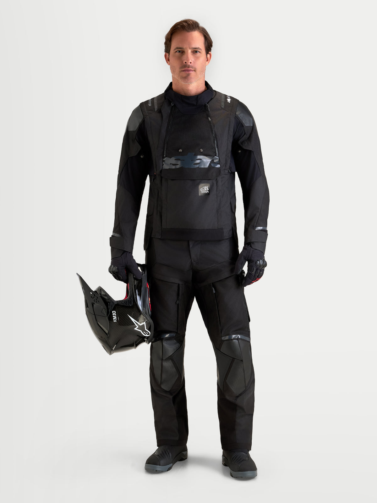 Alpinestars Harok V 2 Drystar Hose, Herren-Adventure-Motorradhose in Schwarz, langlebige Ripstop-Textilkonstruktion, CE-zertifiziert und wasserdicht