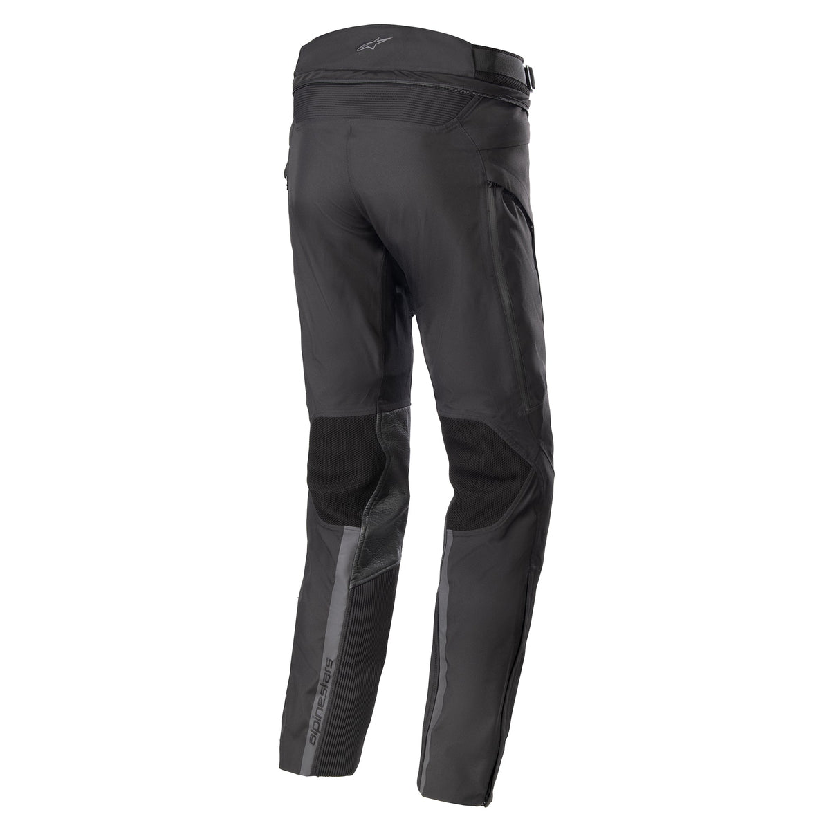 Alpinestars AMT-10 Drystar® XF Hose, Adventure-Tourenhose für Herren, Schwarz, wasserdicht mit RIDEKNIT®-Zonen, Rückansicht.