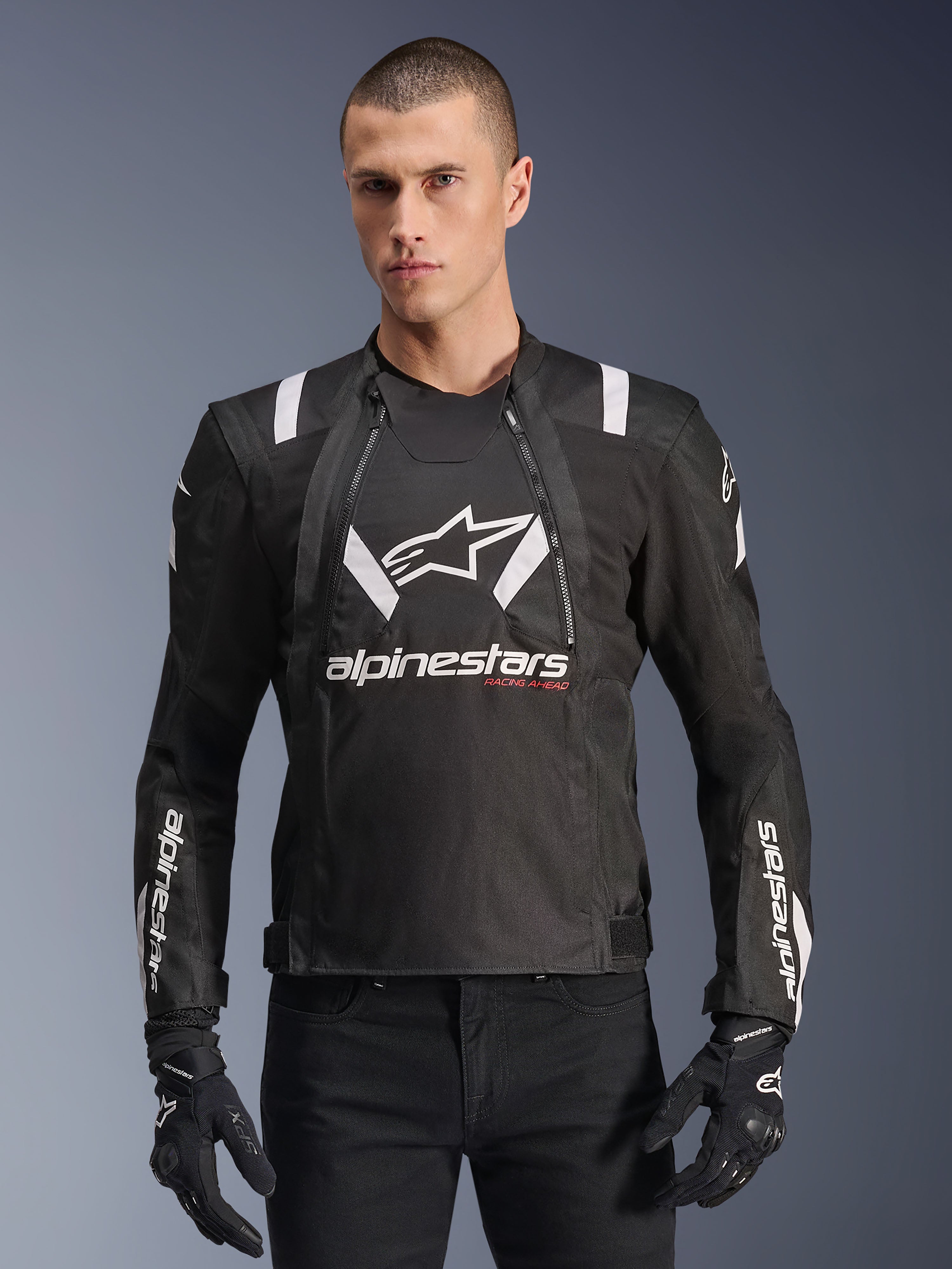 ALPINESTARS T-STUNT Air ジャケット　ユーロM 使用一回 T-Stunt Air - Black Motorcycle Jacket | Alpinestars®