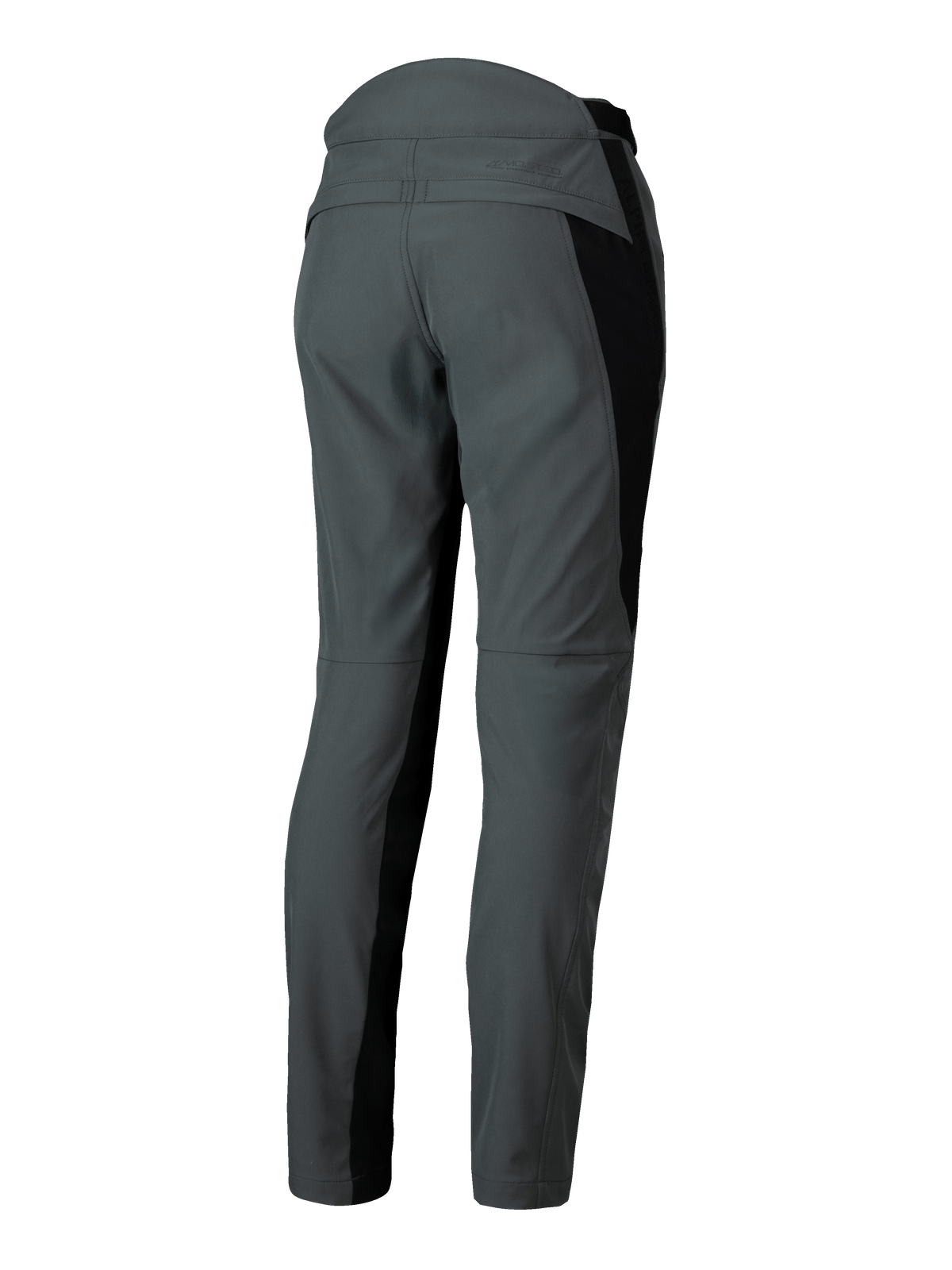 Alpinestars Alamosa Damenhose, Motorradhose aus Textil in Grau mit schwarzen Einsätzen, schmale urbane Passform, Rückansicht.