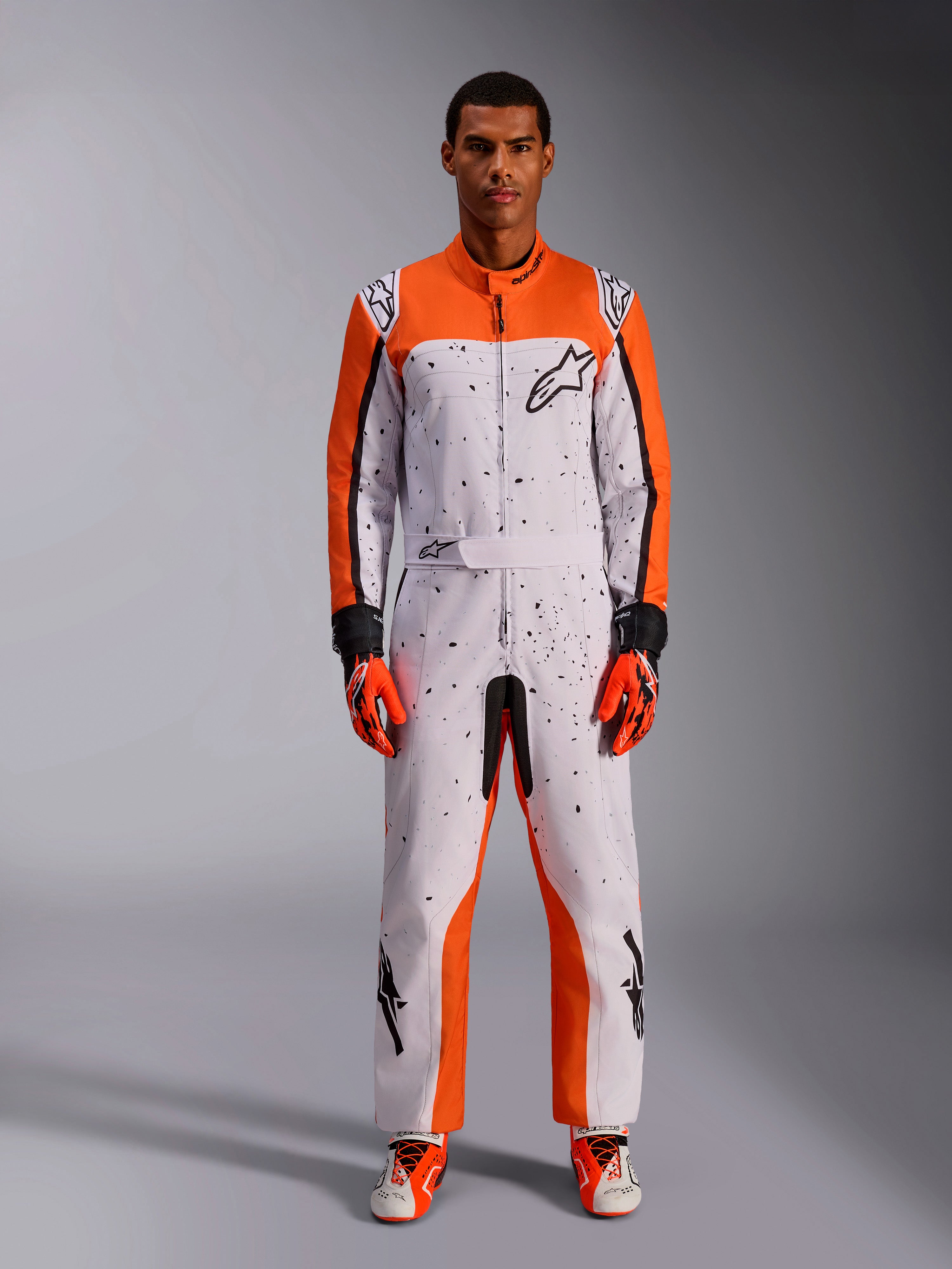 KMX-9 V3 Graphic 6 - White Karting Suit | Alpinestars®