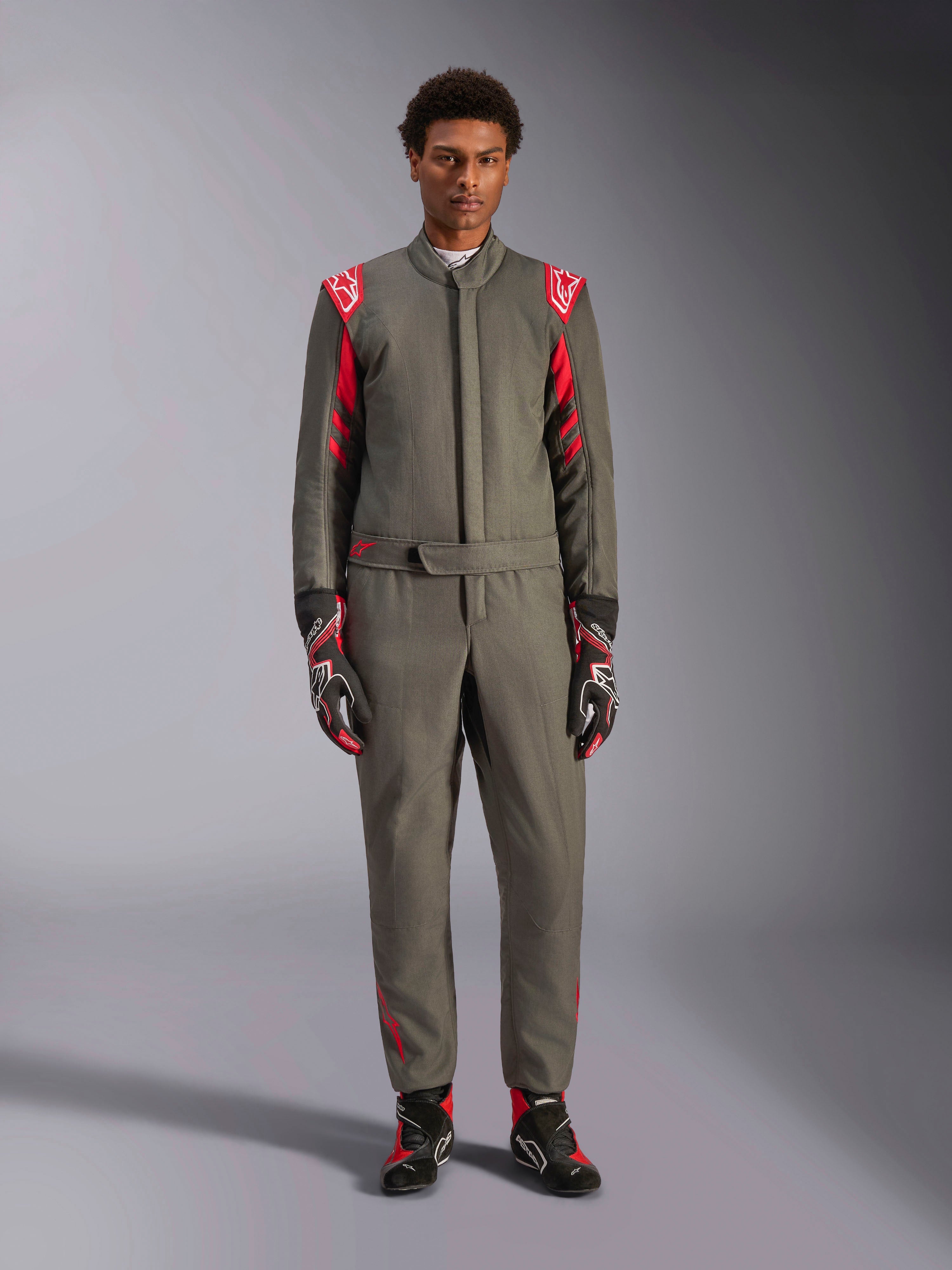 アクセサリー GruppeM nylon racing suit GP Race V3 - Anthracite Red Auto Suit | Alpinestars®