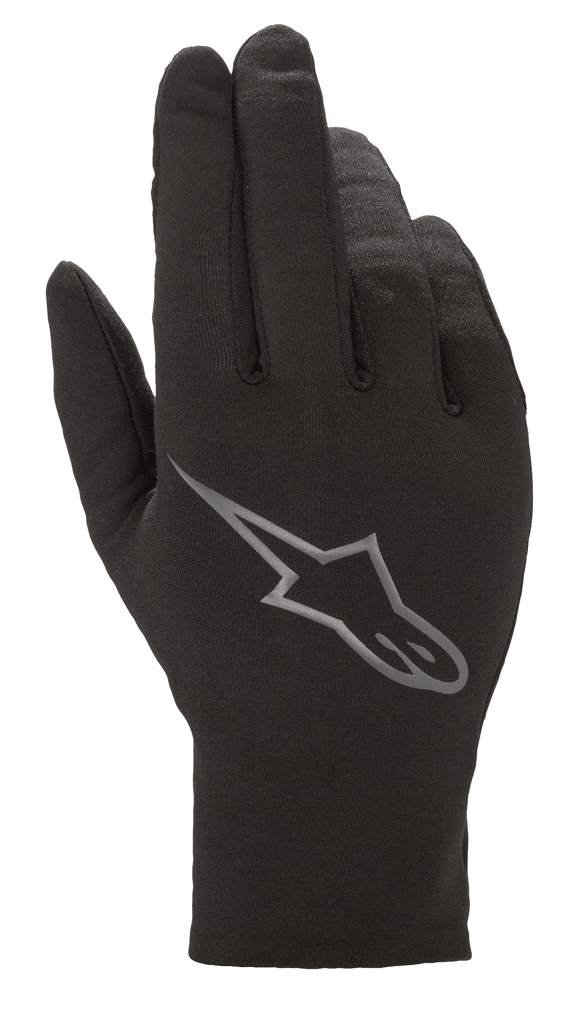 Alpinestars Range 2 In One GORE-TEX Innenhandschuh, herausnehmbares Thermo-Fleece-Futter, Schwarz mit grauem Astars-Logo auf dem Handrücken, Mehrjahreszeiten-Motorradhandschuh-Zubehör