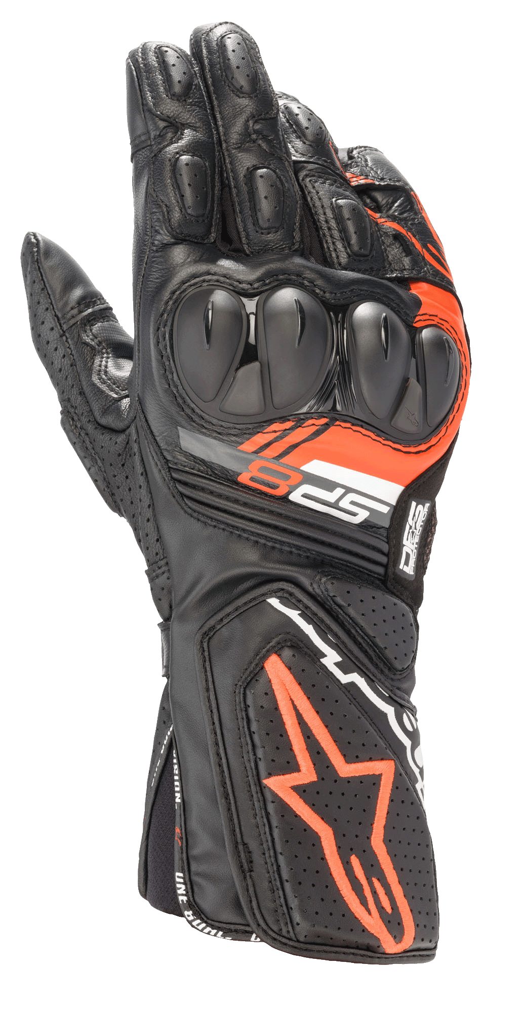 alpinestars handschuhe rot L / Schwarz Rot Fluo