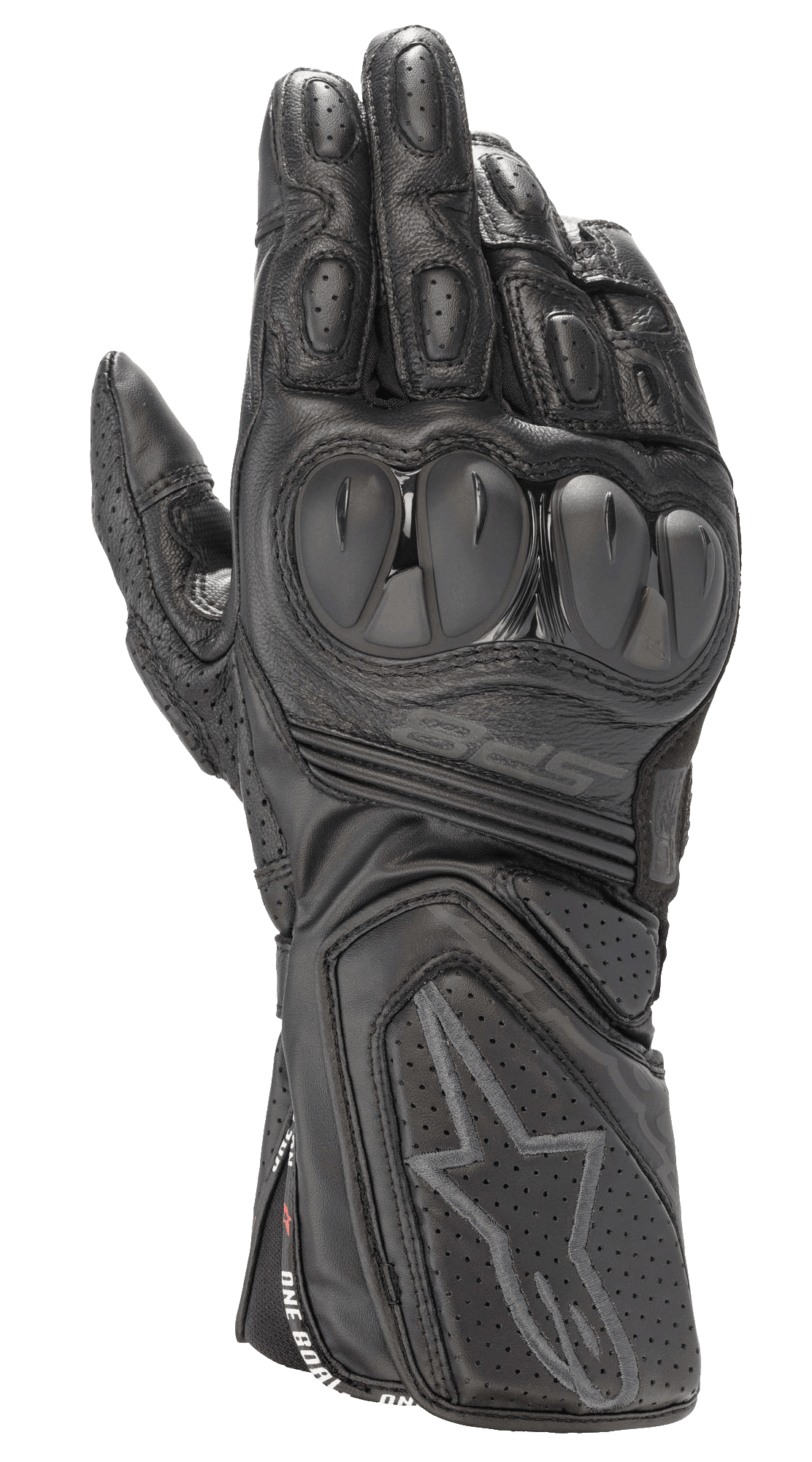 SP-8 V3 - Black Motorcycle Gloves | Alpinestars®