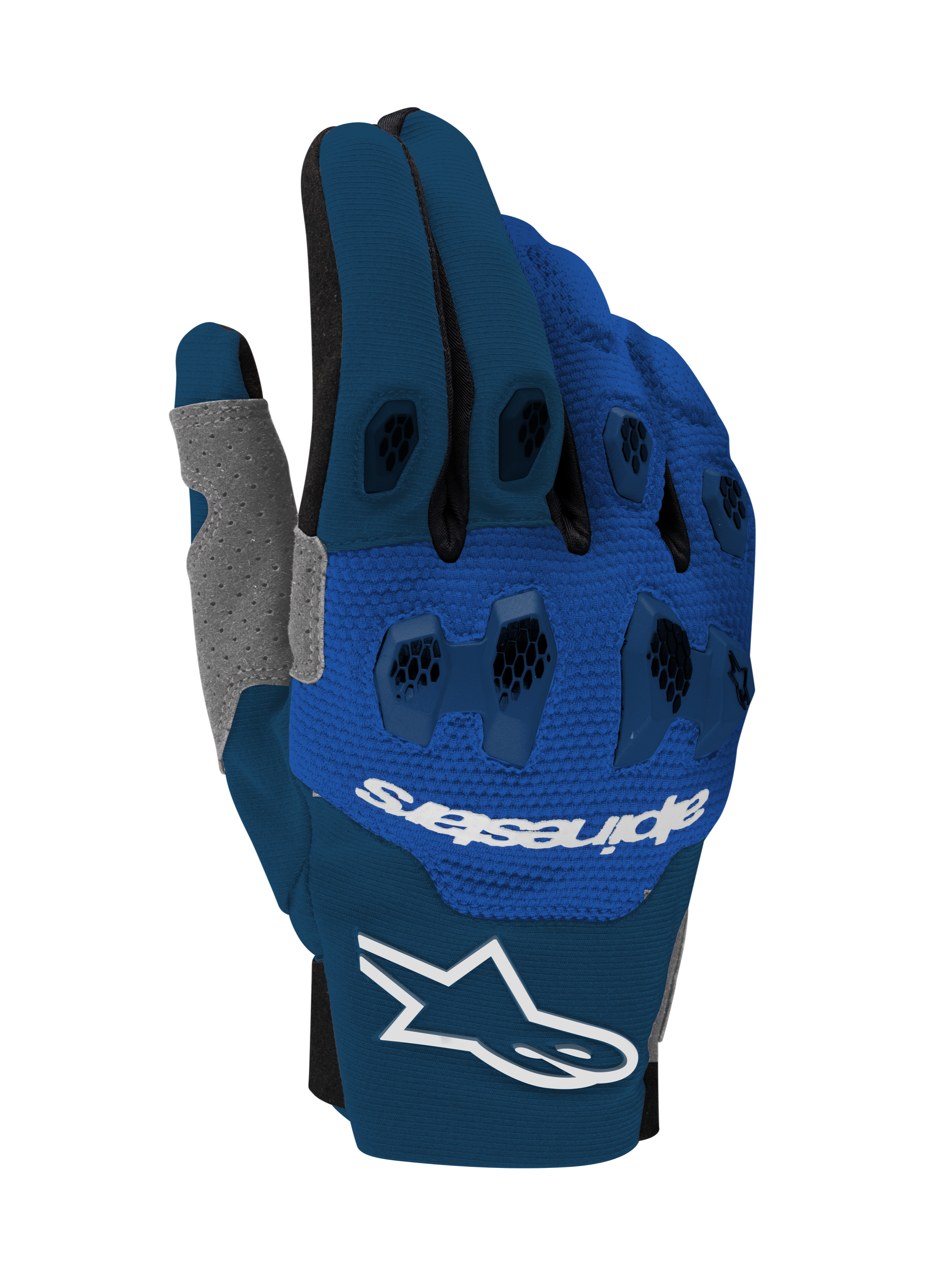 L / Navy Bright Blue White
