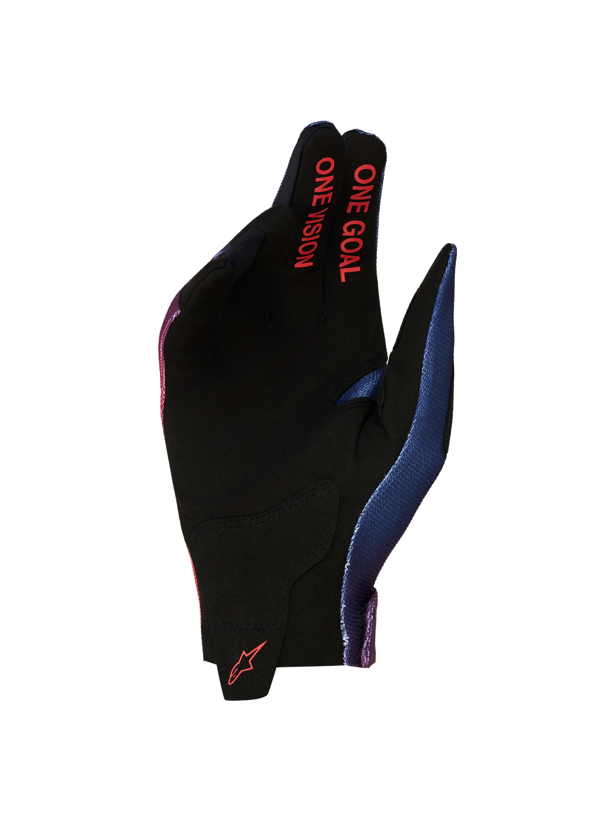 Alpinestars Radar Handschuhe 2027, Herren-MX-Handschuhe, Schwarz, Rot, Synthetik-Wildlederhandfläche, One Goal One Vision.