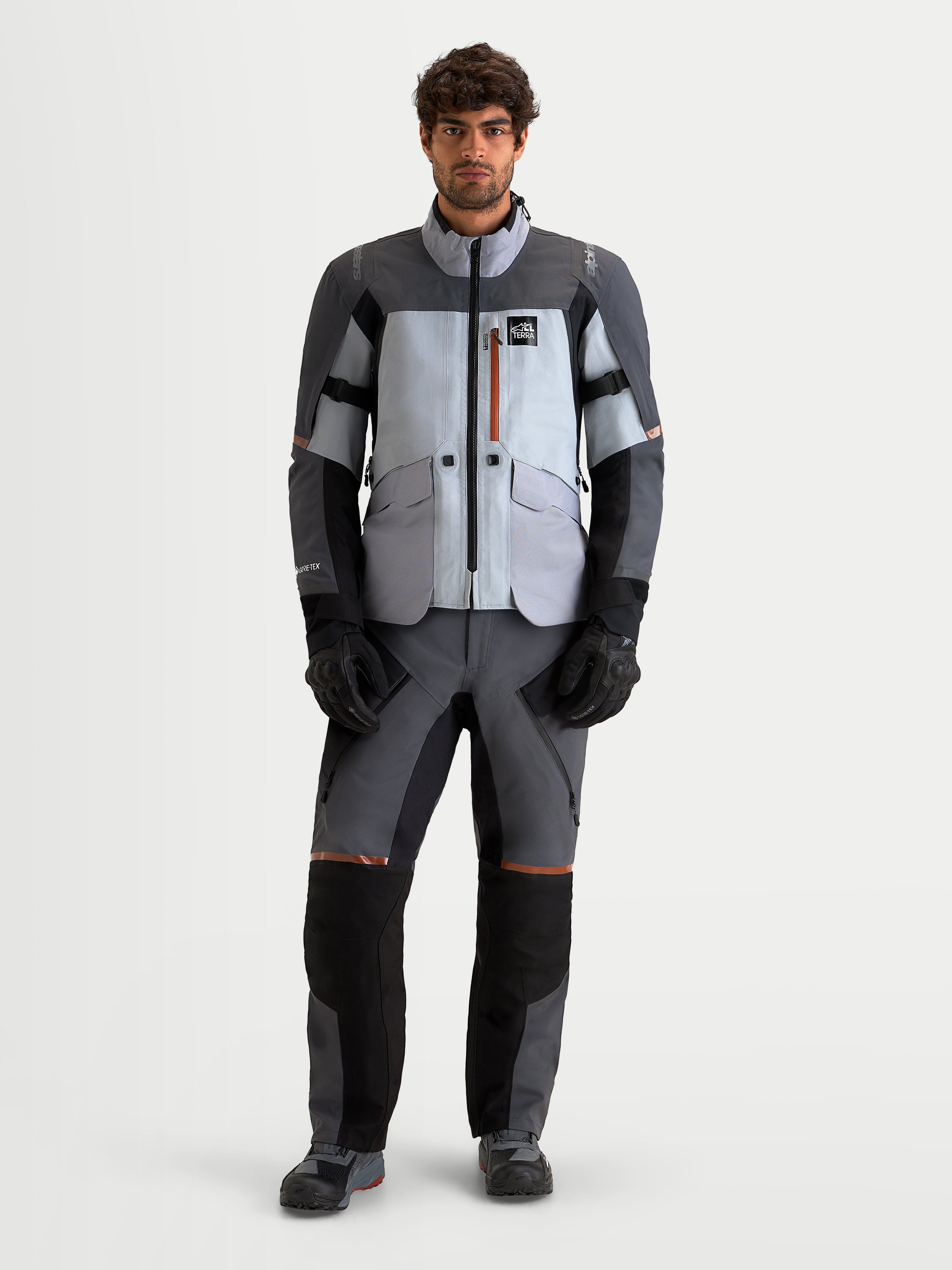 ST-7 V2 Gore-Tex - Gray Black Moto Jacket | Alpinestars®