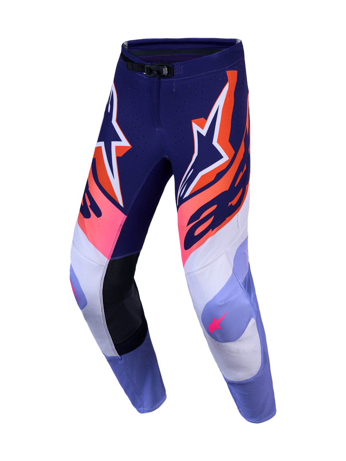 Alpinestars 2027 Supertech Dyna Hose und Ausrüstungsset, Herren-Motocross-Hose, Lila und Pink Fluo, Stretch-Ripstop.