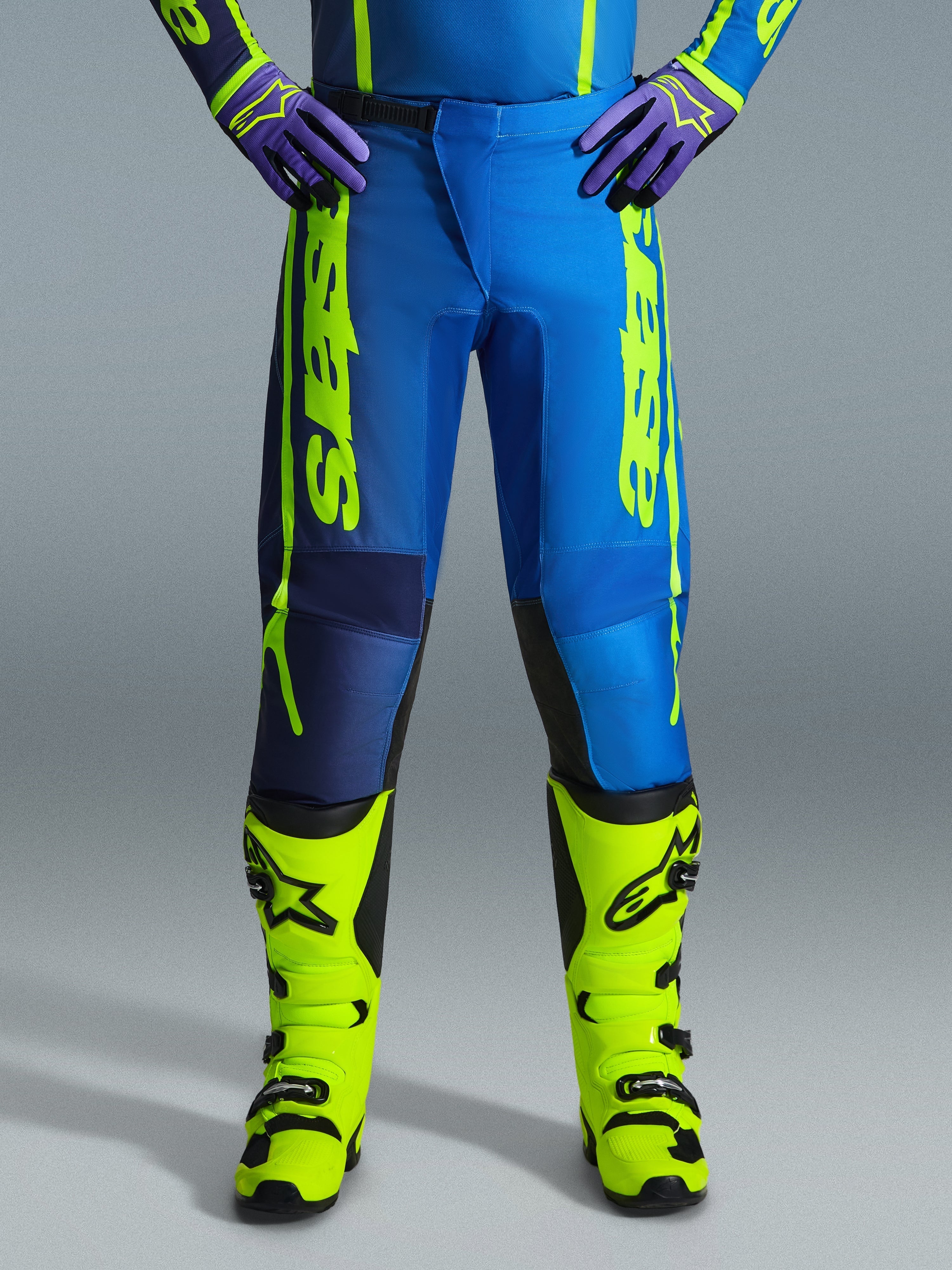 2026 Fluid Apex Pants - Yellow MOTOCROSS Pants | Alpinestars