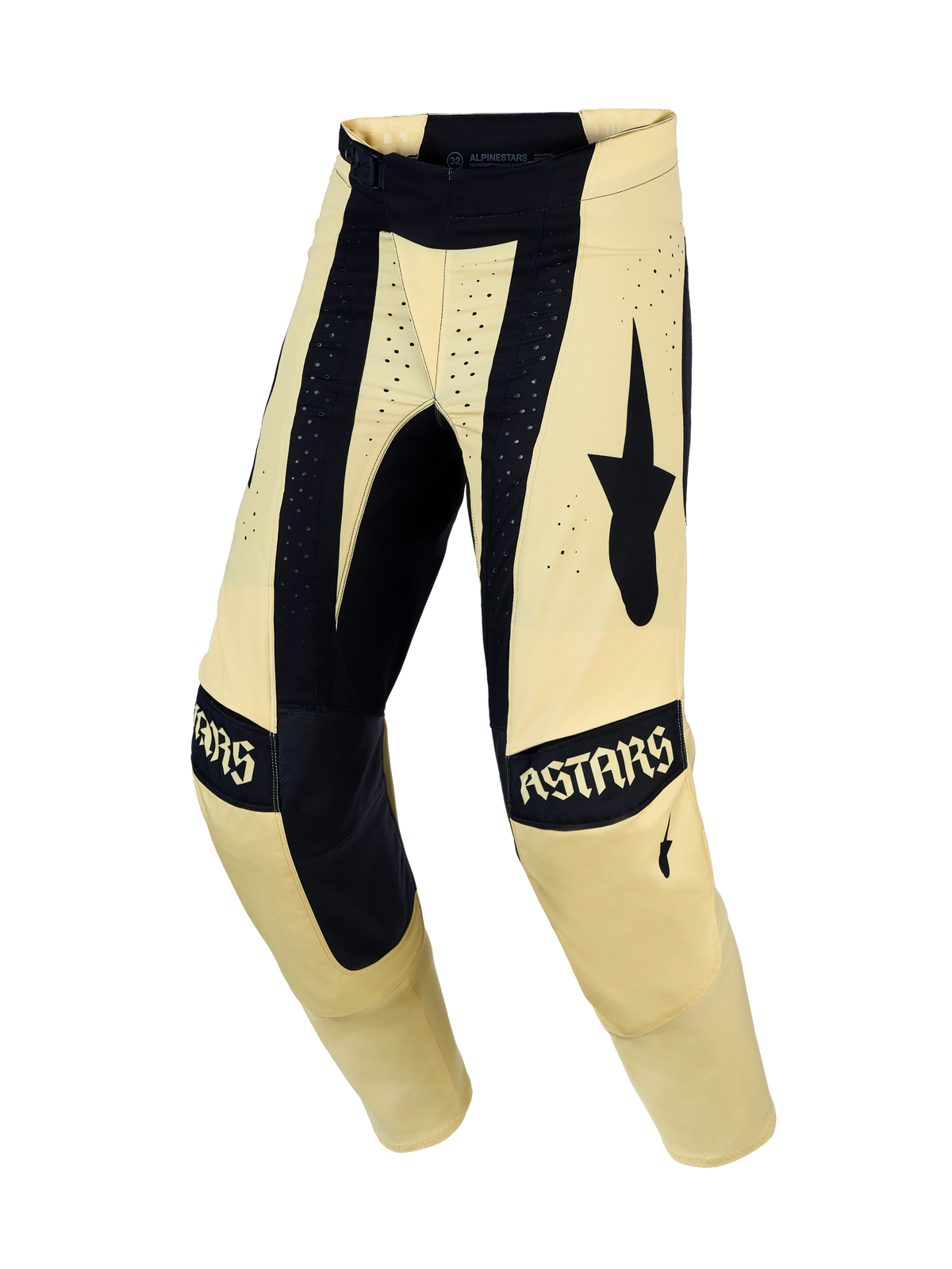 Alpinestars Techstar Atrox Hose, Herren-Motocross-Hose, Gelb und Schwarz, mit Babel-Kniekonstruktion, Stretch-Material und laserperforierter Belüftung, MX-Rennsport.