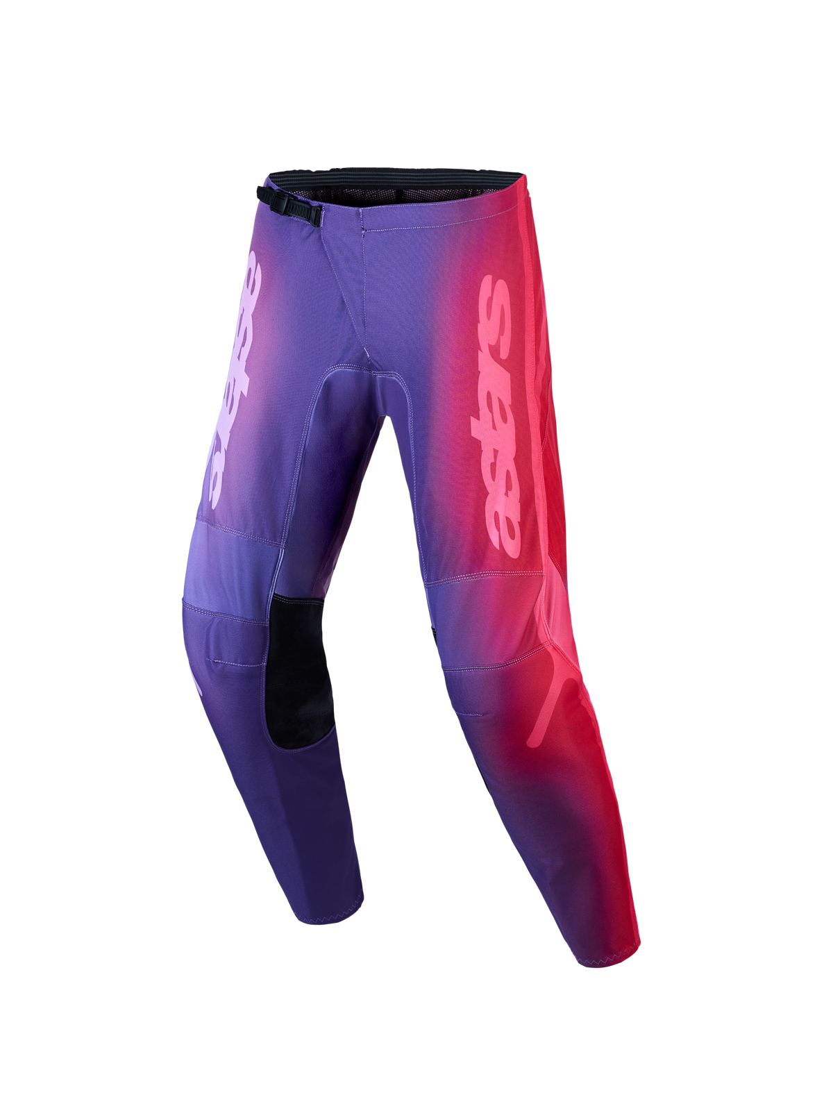 Alpinestars Stella Fluid Kepler Damen-Motocrosshose, Lila und Rot mit Farbverlauf, Offroad-Rennsport-Design, Astars-Branding