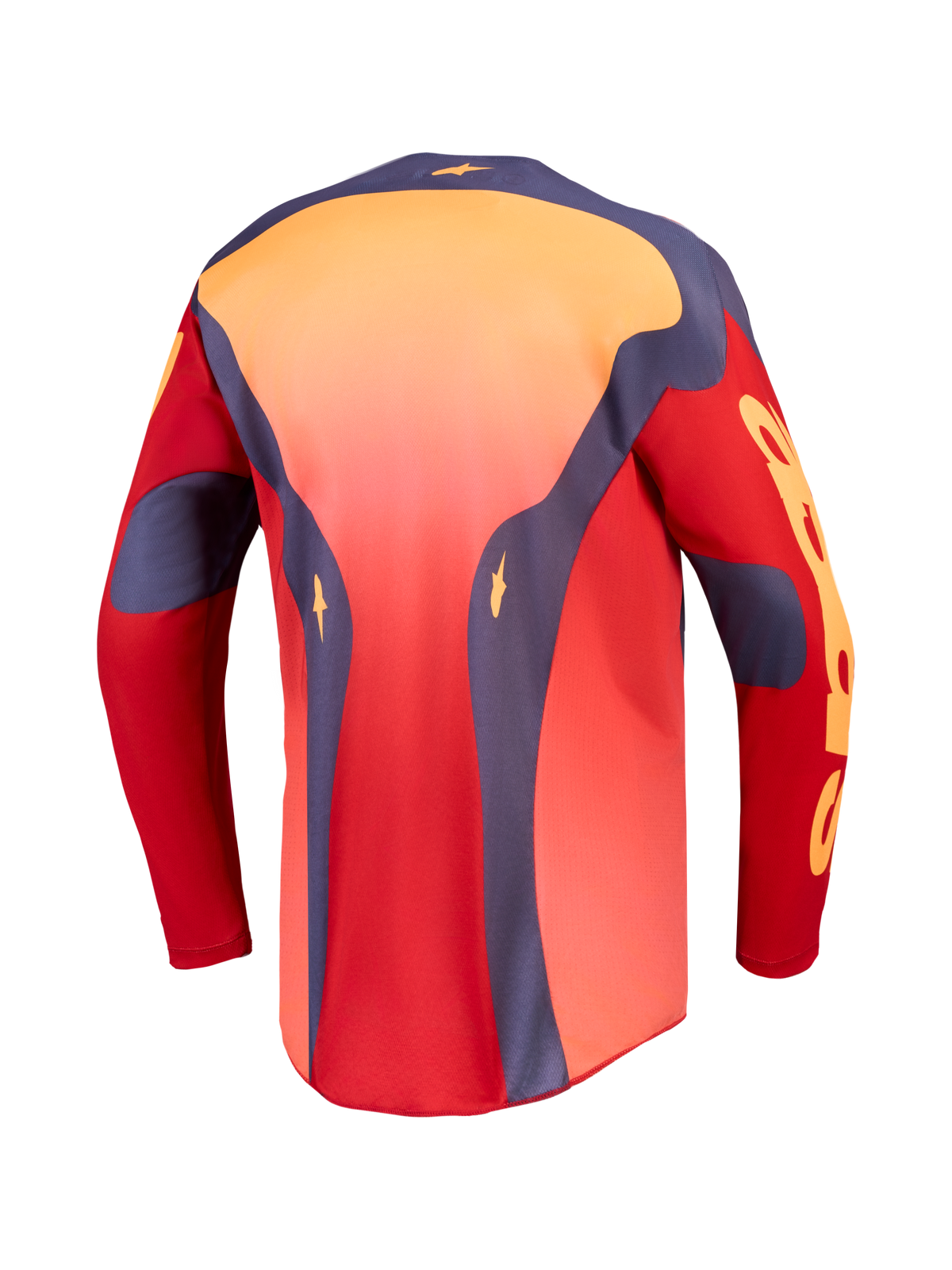 Alpinestars Racer Hunt Trikot, rotes und graues Herren-Motocross-Trikot mit verlängertem Rückensaum und Sport-Passform.