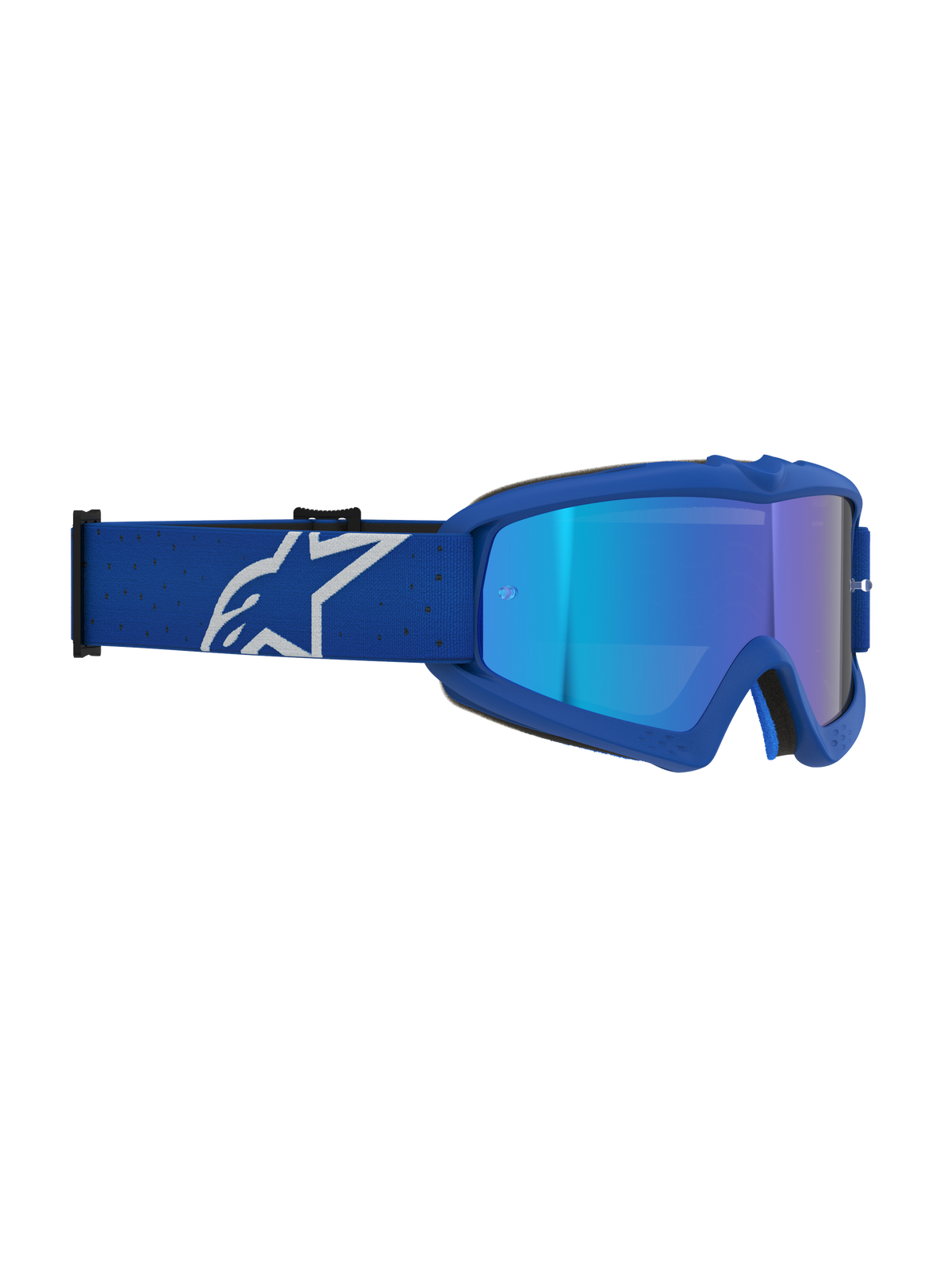 Alpinestars Vision Jugend-Schutzbrille Vesta, Motocross, Blau und Weiß, verspiegelte Anti-Beschlag-Linse, CE-zertifiziert