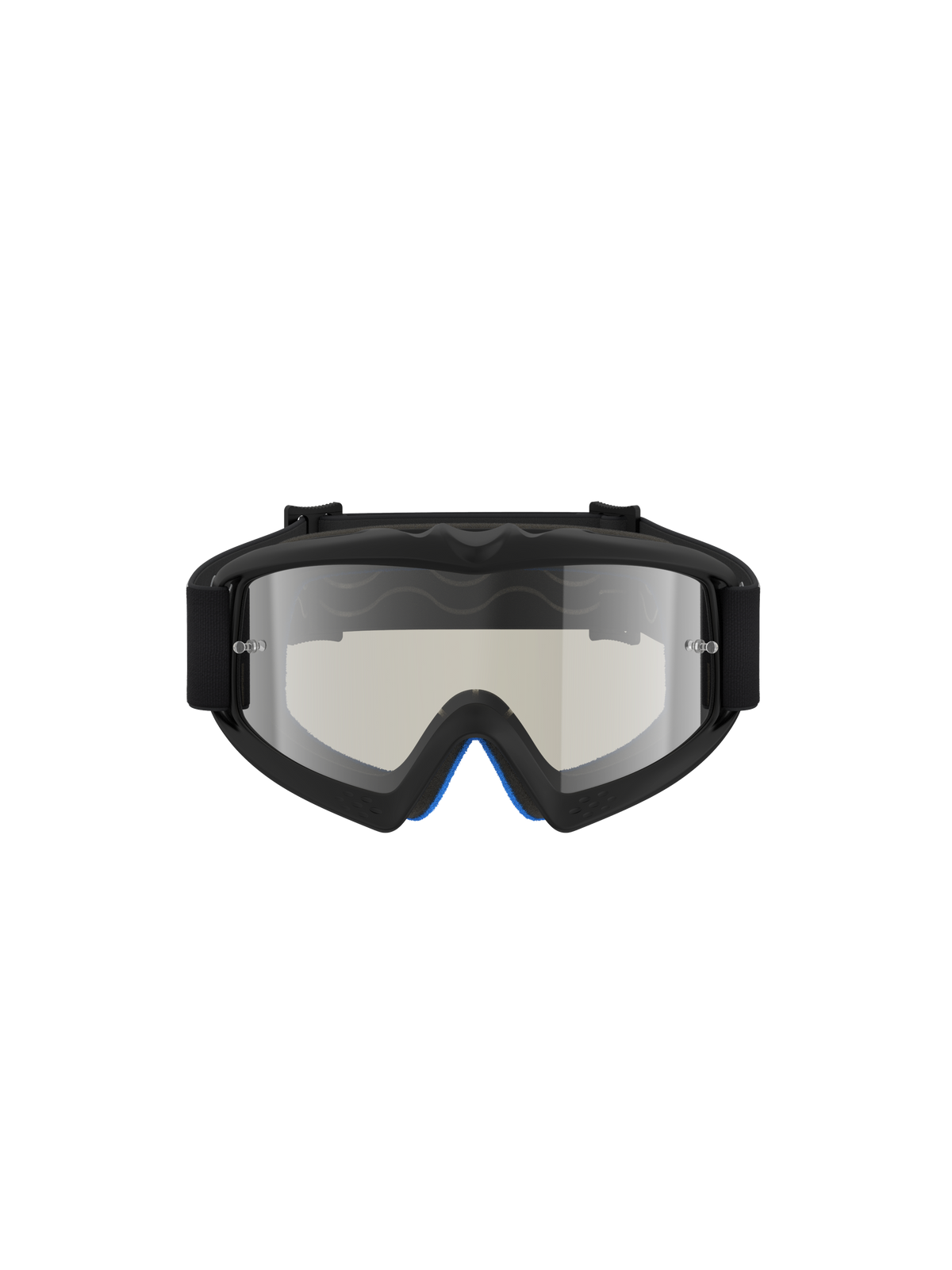 Alpinestars Vision Youth Atrox Goggles for youth motocross, featuring a black frame and silver mirror lens.