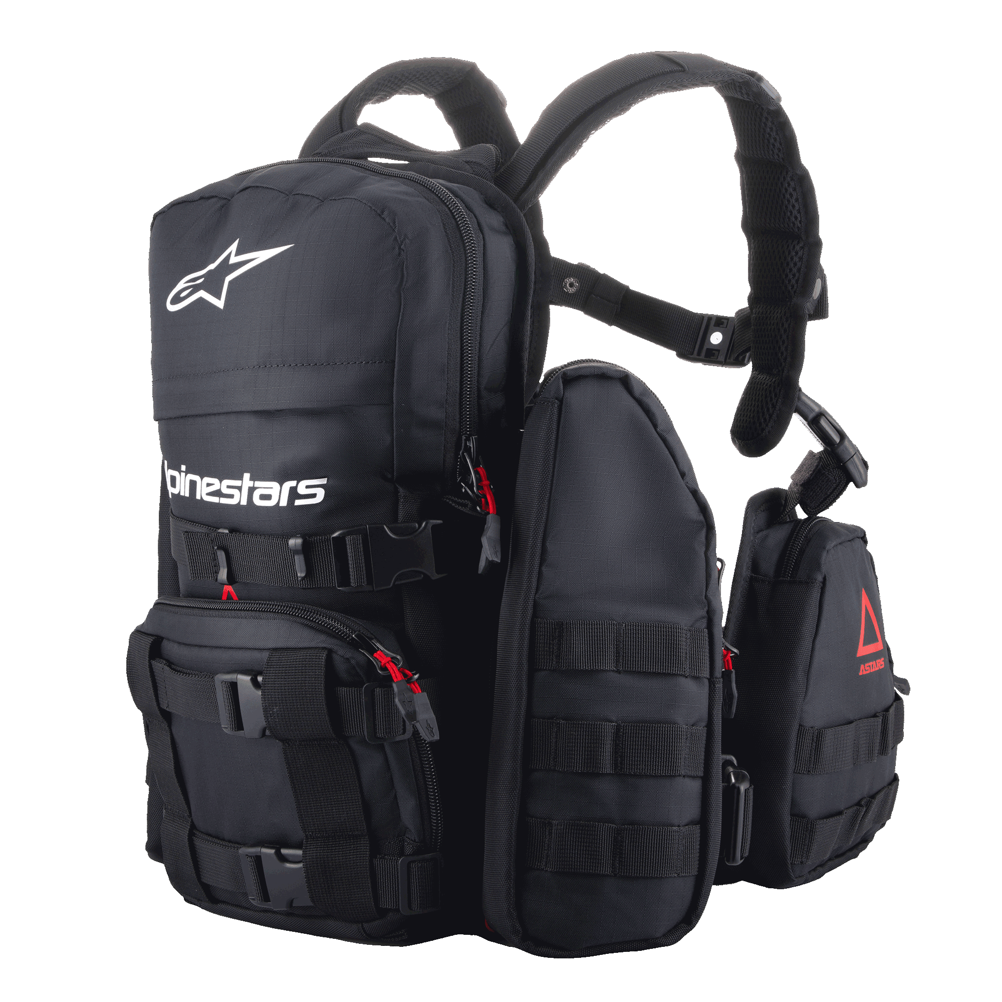 Black motorcycle backpack on sale