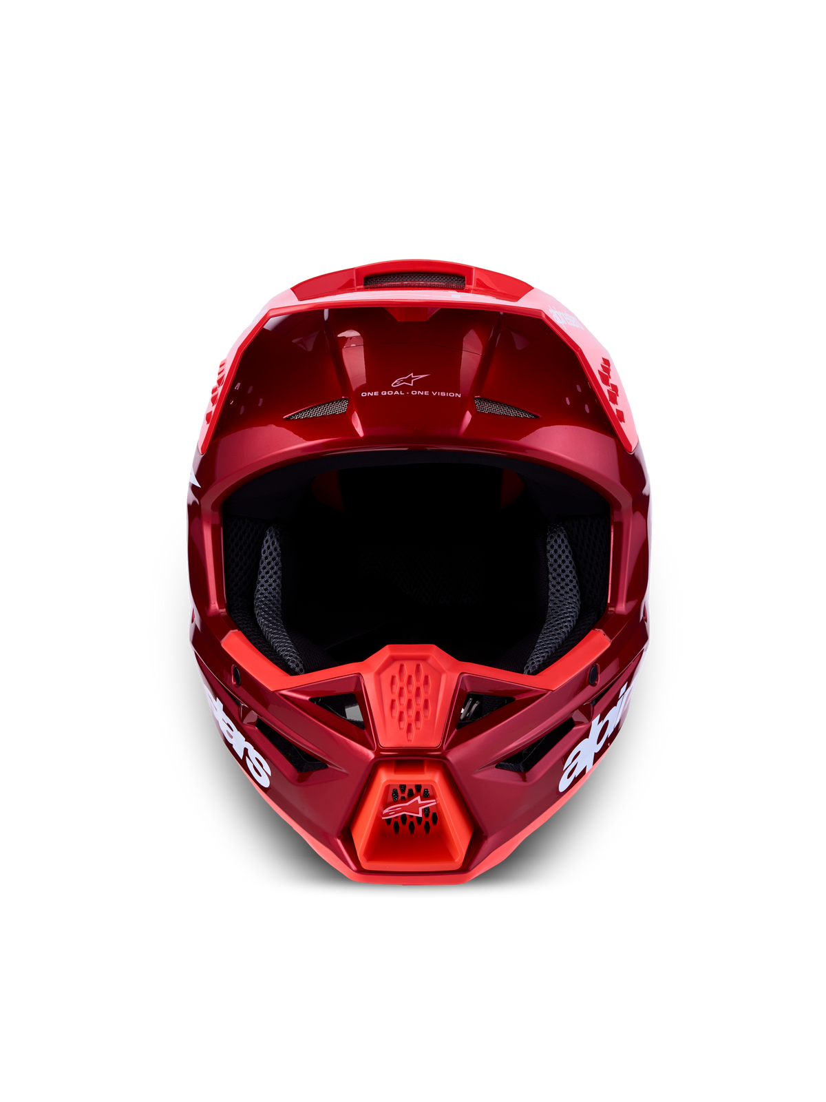 Alpinestars SM3 Radium Helm ECE06, Motocrosshelm, Rot und Weiß, ECE 22.06 zertifiziert, leichte thermo-injizierte Schale