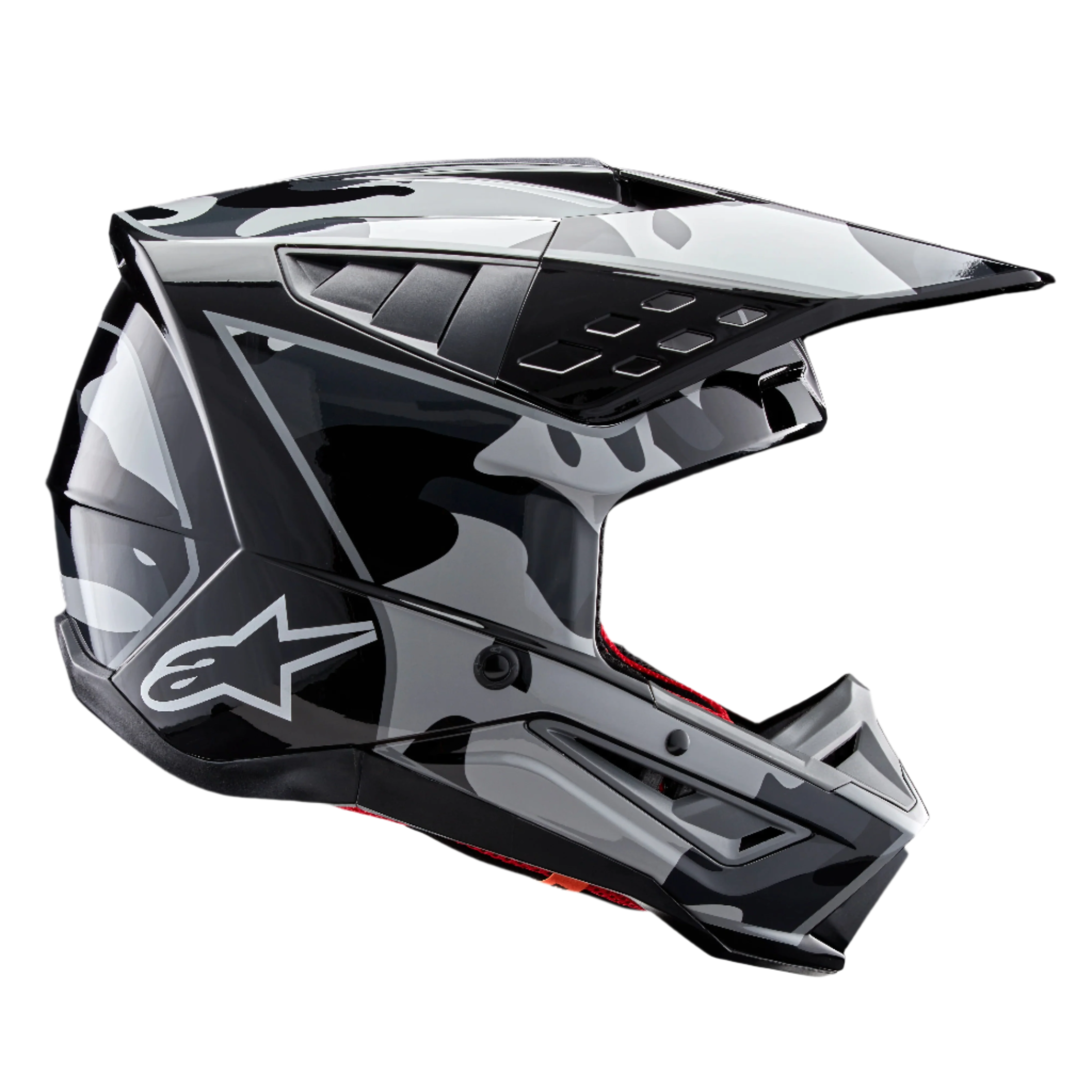 SM5 Rover 2 - Black MX Helmet | Alpinestars®