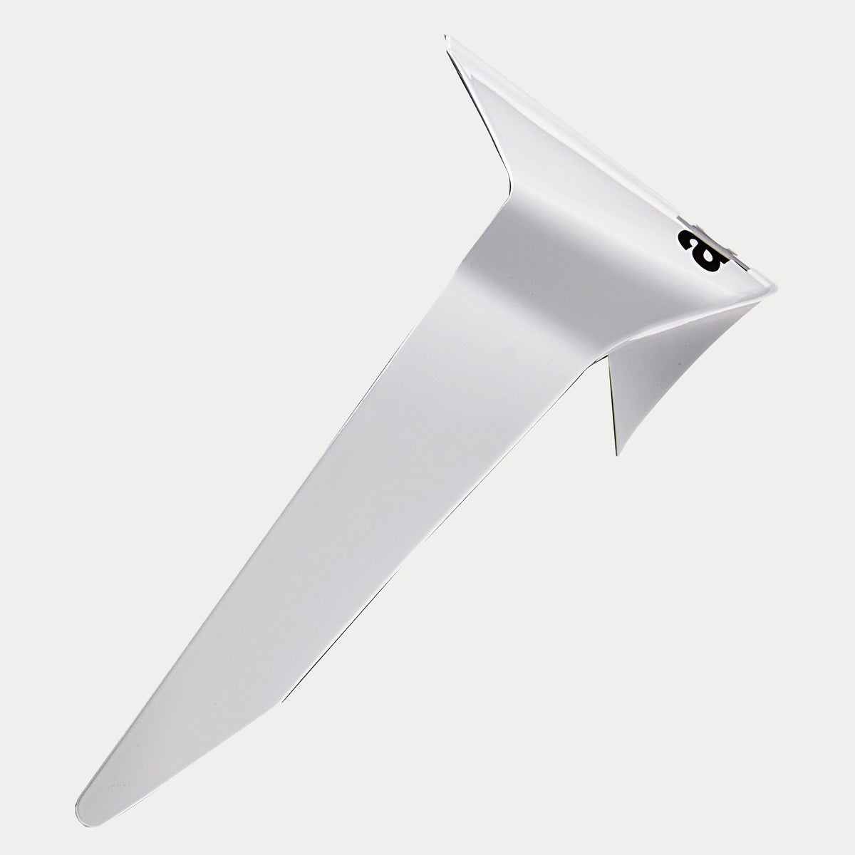 Alpinestars Supertech R10 Solid Standard Spoiler, Motorradhelm-Ersatzteil, Weiß glänzend, aerodynamisches Design mit schwarzem Logo, offizielles Ersatzteil für S-R10 Helme