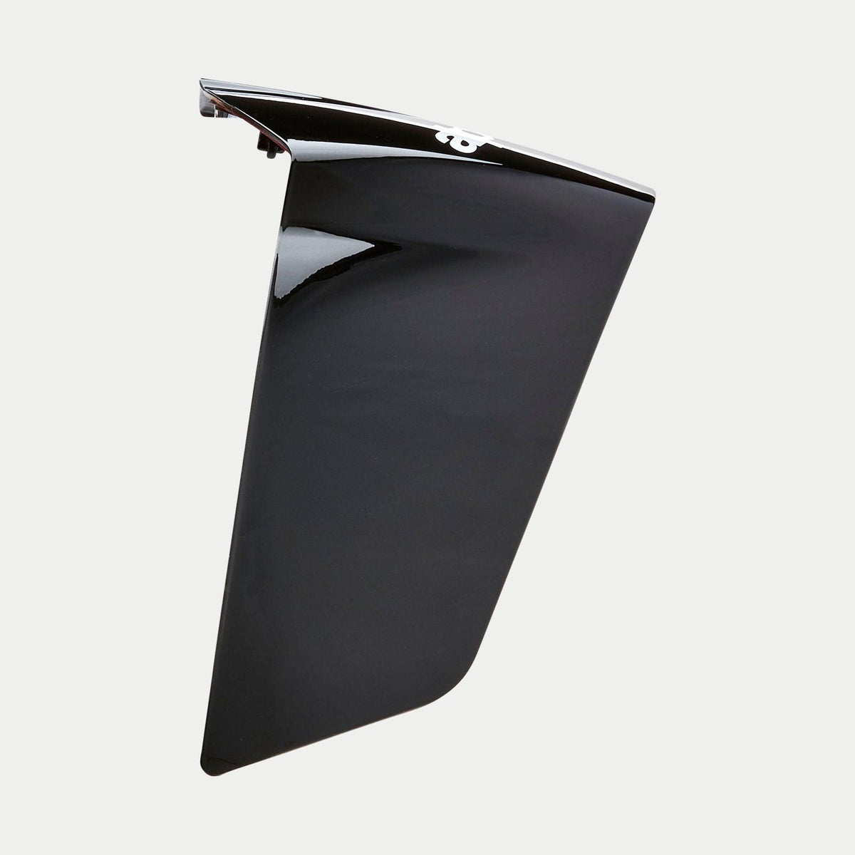 Alpinestars Supertech R10 Solid Rennspoiler, Helmzubehör, Schwarz glänzend, aerodynamisches Ersatzteil mit polierter Oberfläche und weißem Logo-Detail