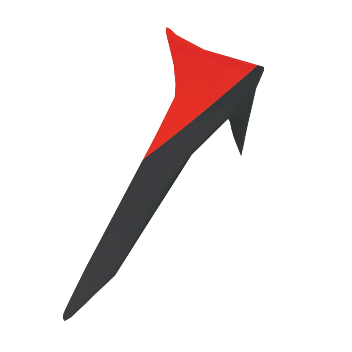 Alpinestars Supertech R10 Element Standard Spoiler, Motorrad-Helm-Zubehör, Schwarz und leuchtendes Rot, schlankes aerodynamisches Design mit spitz zulaufendem Winglet-Profil