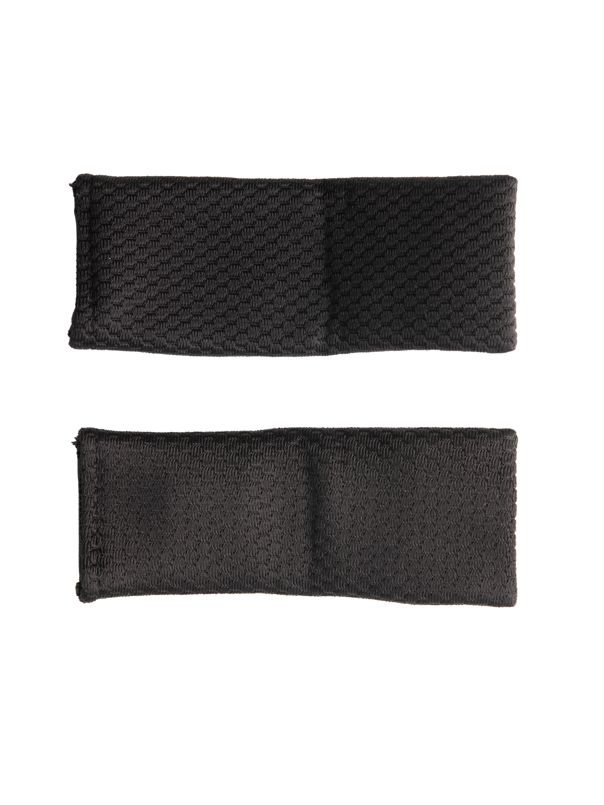 Alpinestars S-M7 Kinnriemenpolster-Set, Schwarz, Ersatzabdeckungen für Motocross-Helm-Kinnriemen, strukturiertes Synthetikmaterial, weiches Soft-Touch-Gewebe für verbesserten Komfort, abgebildet als ein Paar rechteckige schwarze Polster