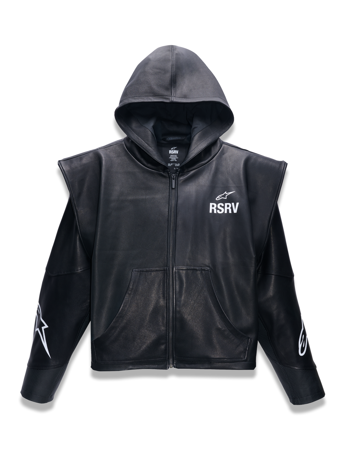 RSRV Axis Leather Hoodie