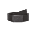 Alpinestars Ageless Web Belt, Black Woven Web Belt, Metal Clamp Buckle with Debossed Star Logo, Metal Tip with Logo, Durable Casual Sportswear Accessory