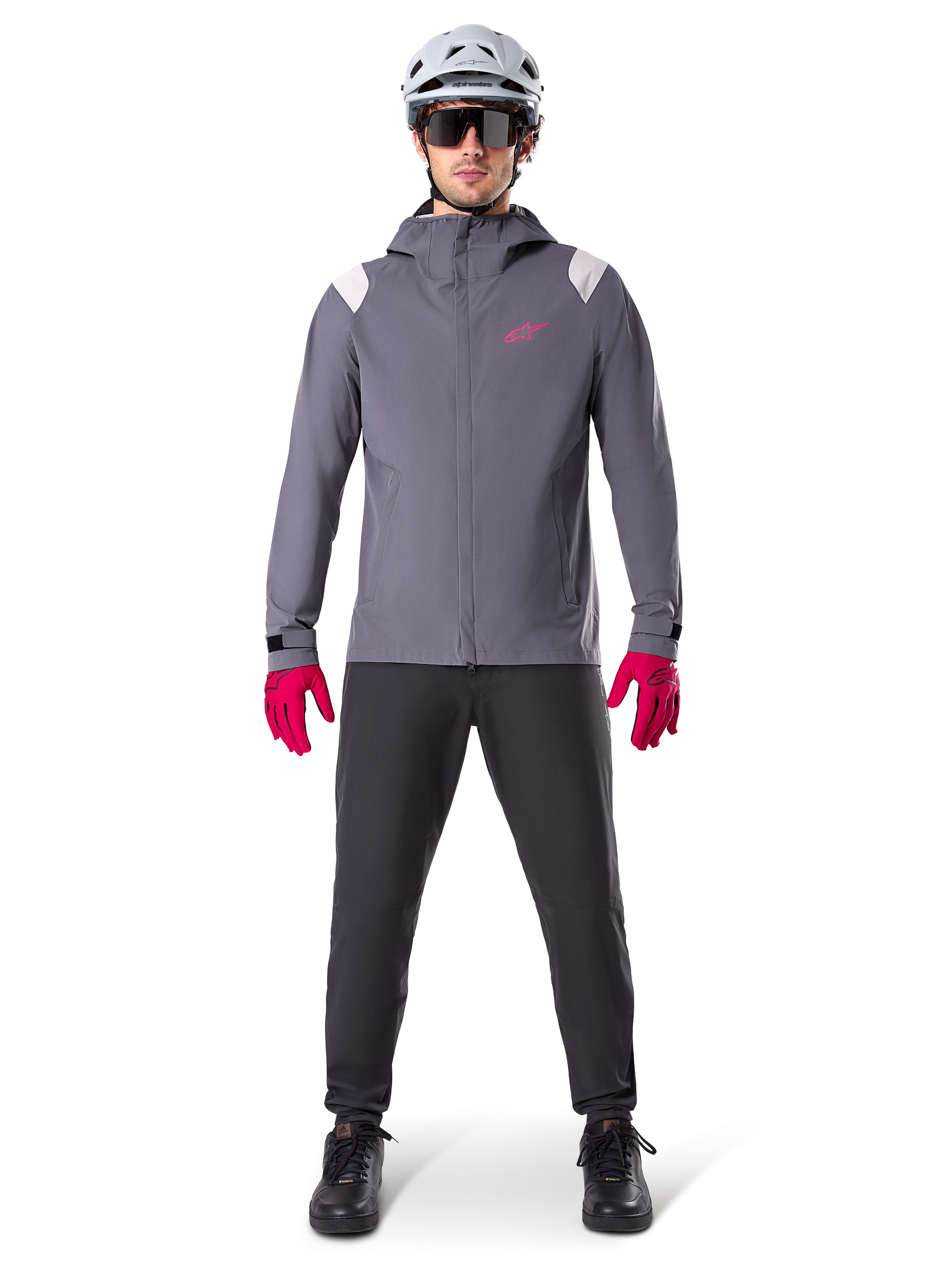regenjacke mountainbike L / Dunkles Titan