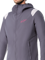 Alpinestars A-Dura Regenjacke, Mountainbike-Regenjacke, Dark Titanium Grau, Design mit Kapuze, lange Ärmel, Performance-Wetterschutz für Offroad-Radsport