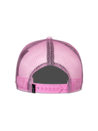 Alpinestars Corp Trucker Cap, Pink, Rückansicht, mit pinken Mesh-Einsätzen und verstellbarem Snapback-Verschluss, lässige vom Motorsport inspirierte Kopfbedeckung