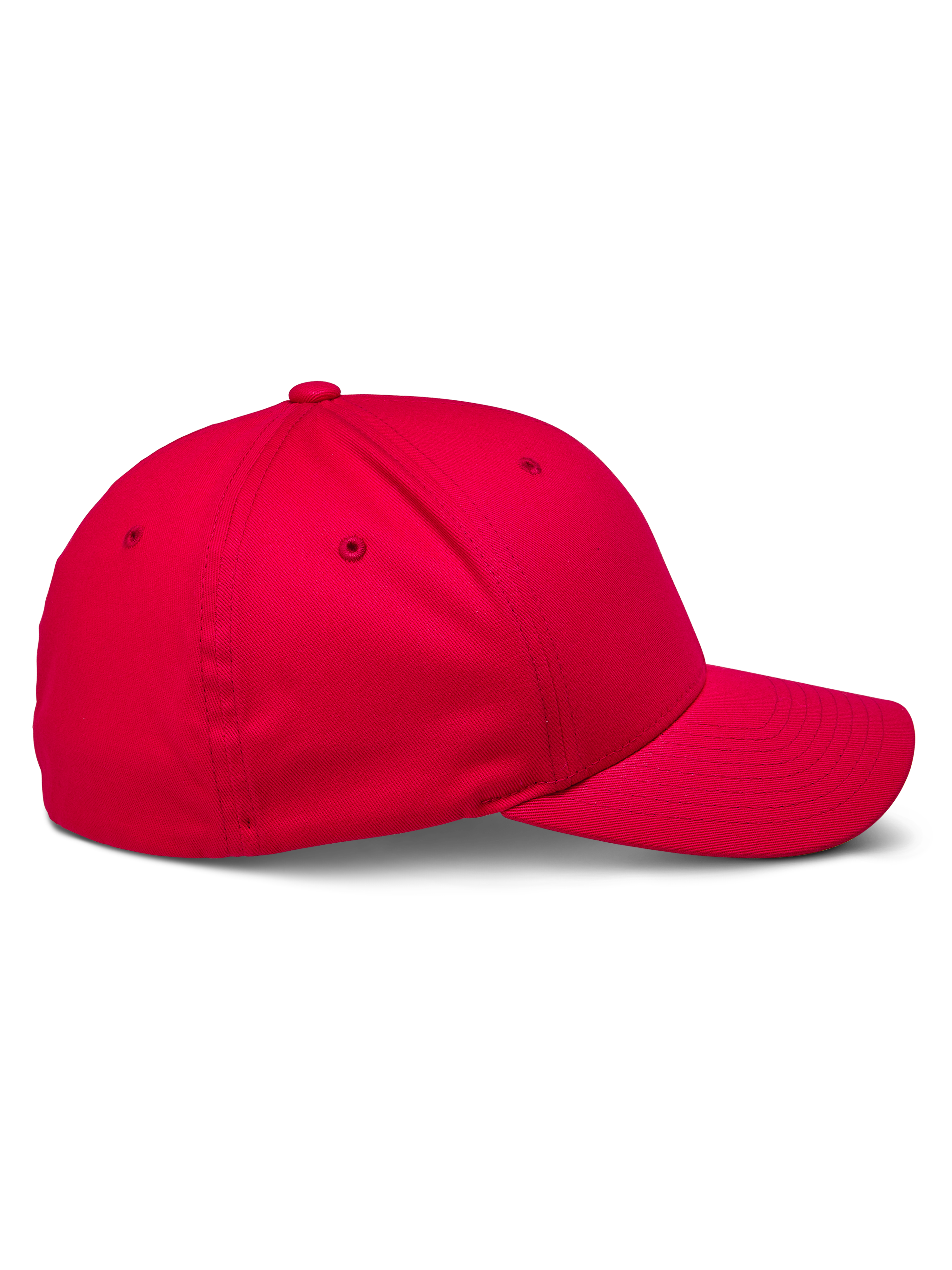 Alpinestars Corp Shift 2 Cap mit gebogenem Schirm, Rot, Seitenansicht mit strukturierter Krone und gebogenem Schirm, Stretch-Twill-Gewebe, lässige, vom Motorsport inspirierte Kopfbedeckung