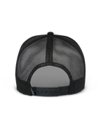 Alpinestars Flag Snapback Mütze, Weiß und Schwarz, Rückansicht mit schwarzen Mesh-Einsätzen und verstellbarem Snapback-Verschluss, lässige Motorsport-Kopfbedeckung
