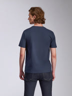 Alpinestars Ageless 2.0 CSF Tee, Short Sleeve T-Shirt, Navy, back view, plain design, casual motorsport streetwear